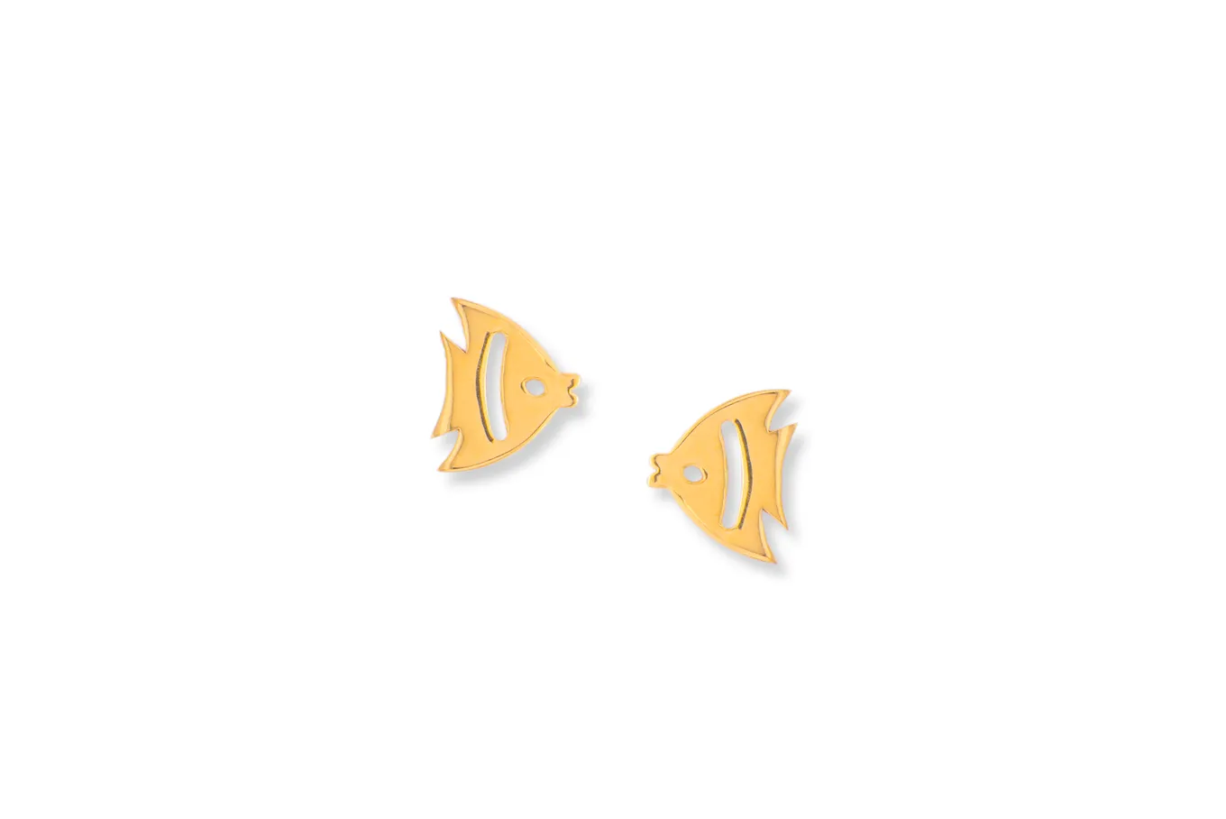 GOLDEN FINS STUD EARRINGS