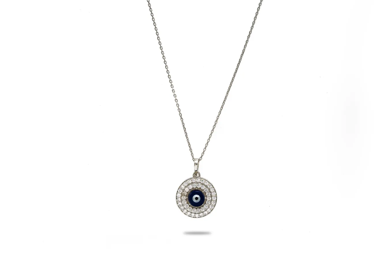 92.5 Silver Evil Eye Charm Pendant