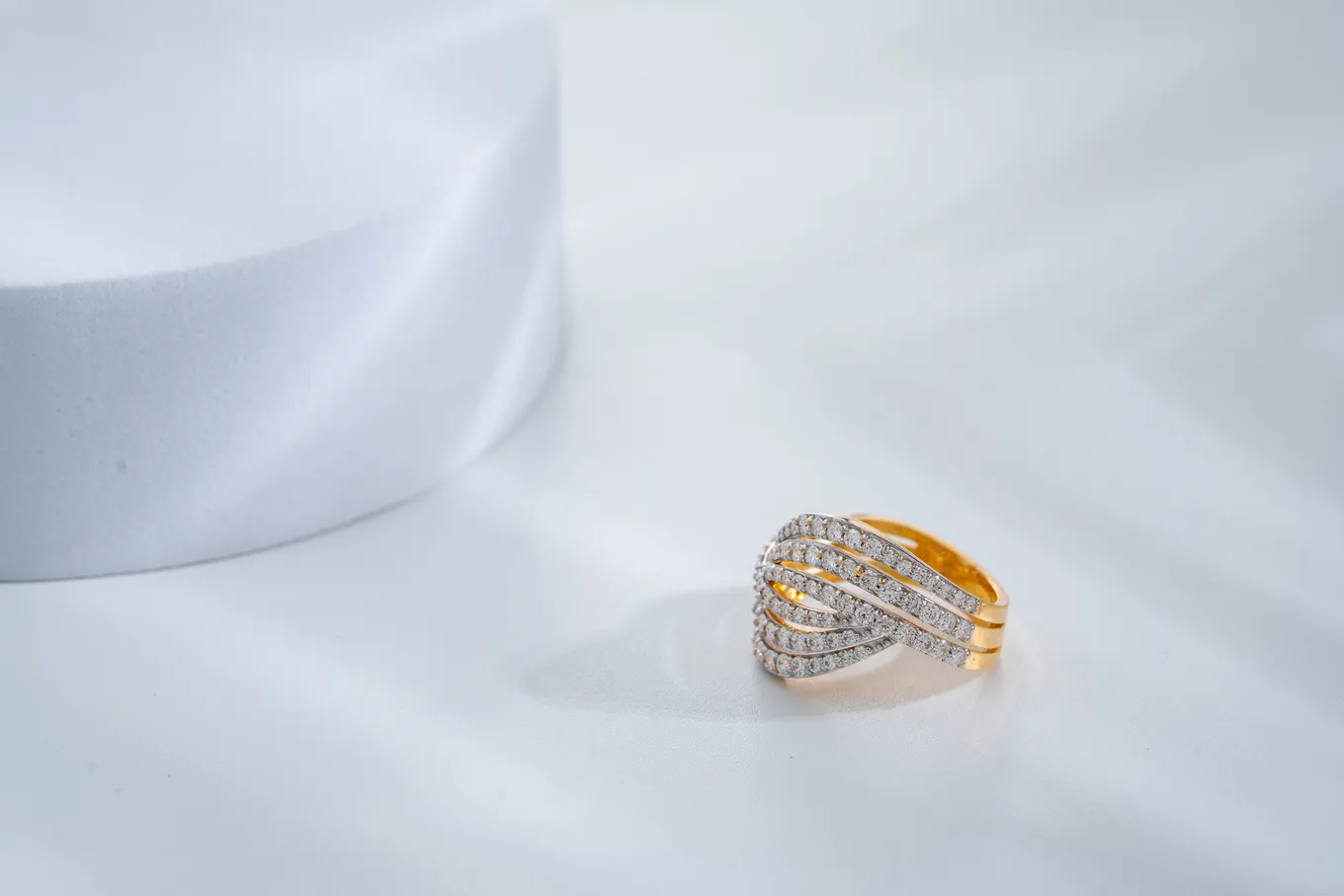BEDAZZLED DIAMOND RING(14K WITH NATURAL DIAMONDS)
