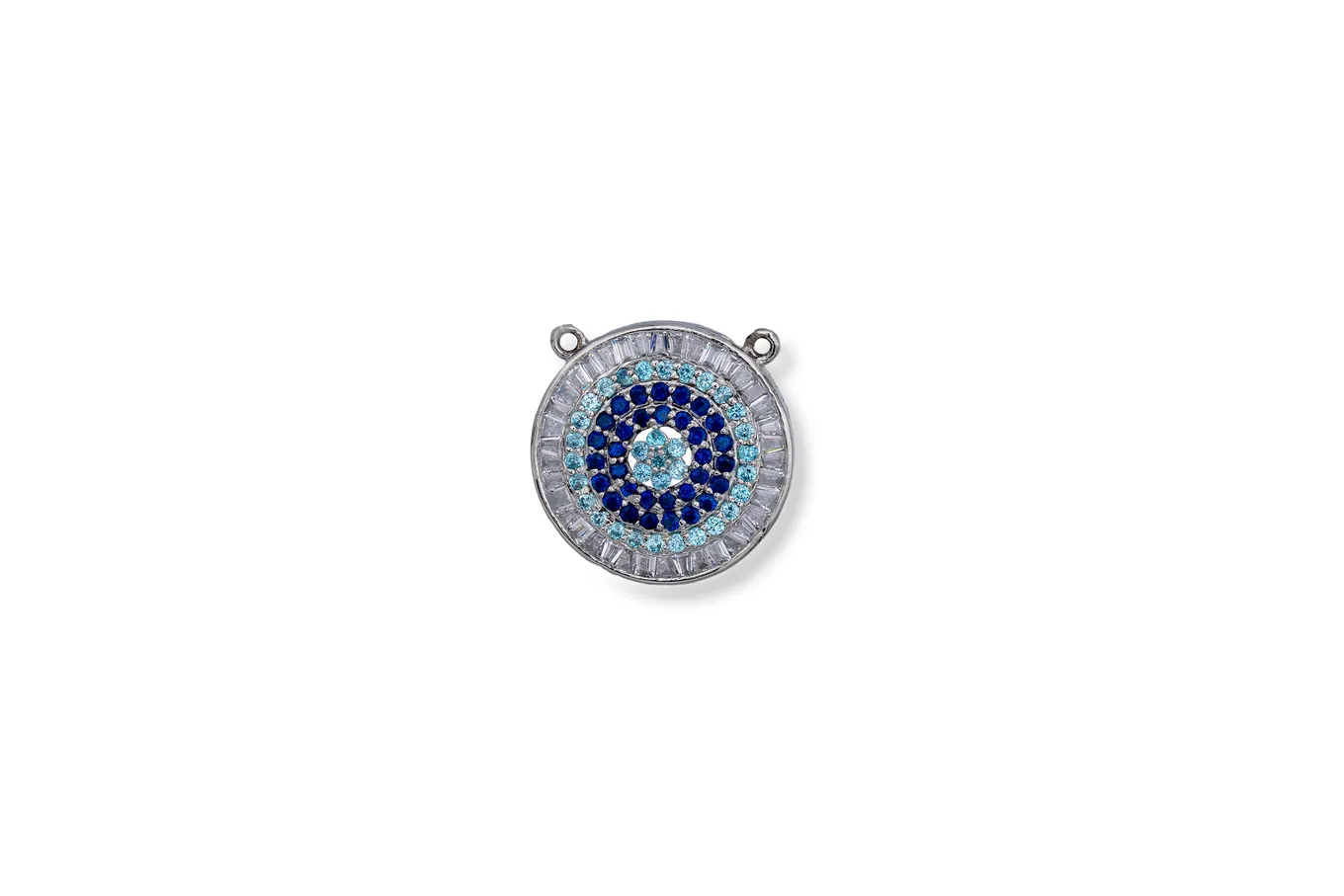 SILVER SYMBOLICA EVIL EYE CHARM PENDANT