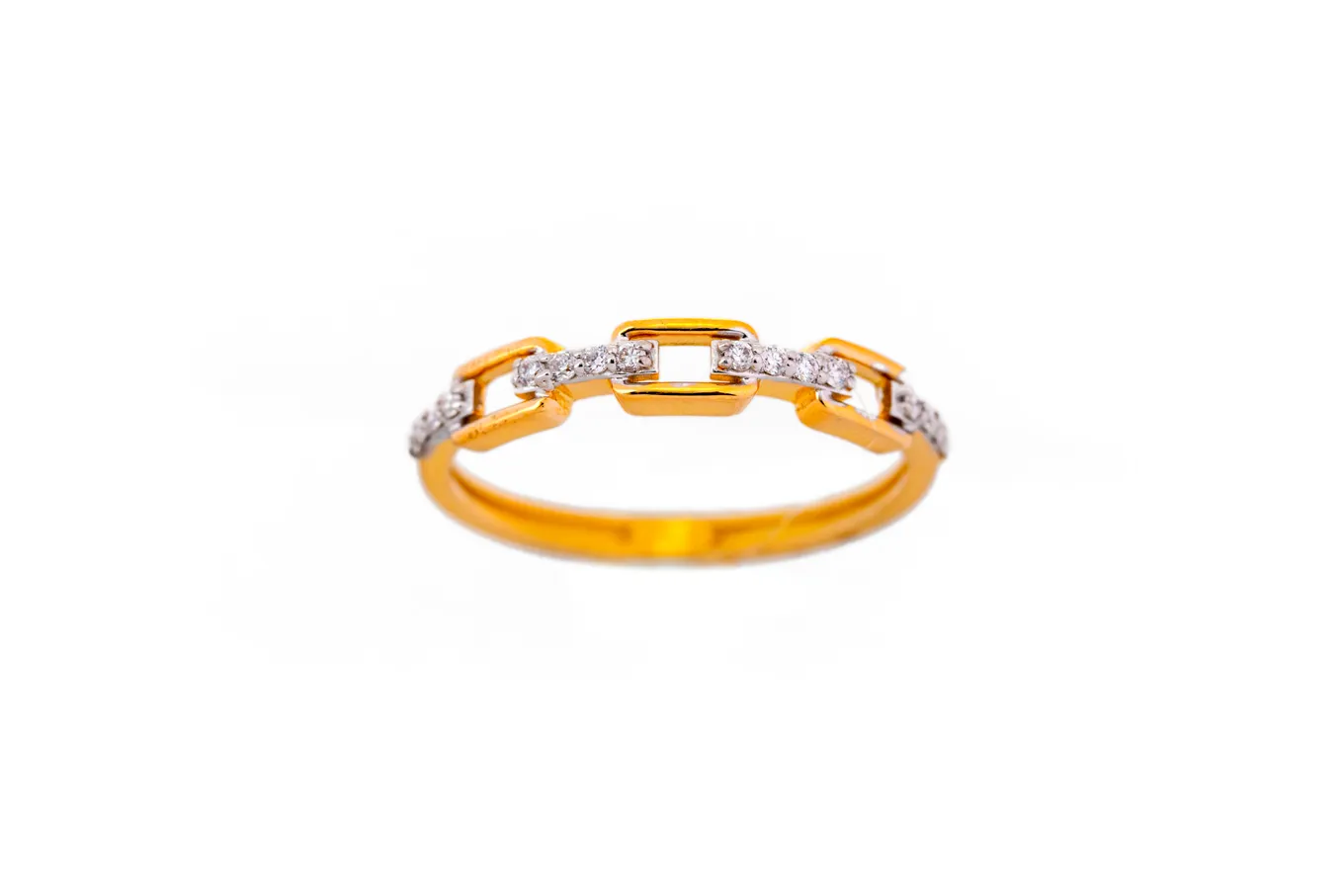 MINIMALIST DIAMOND RING(18K WITH NATURAL DIAMONDS)