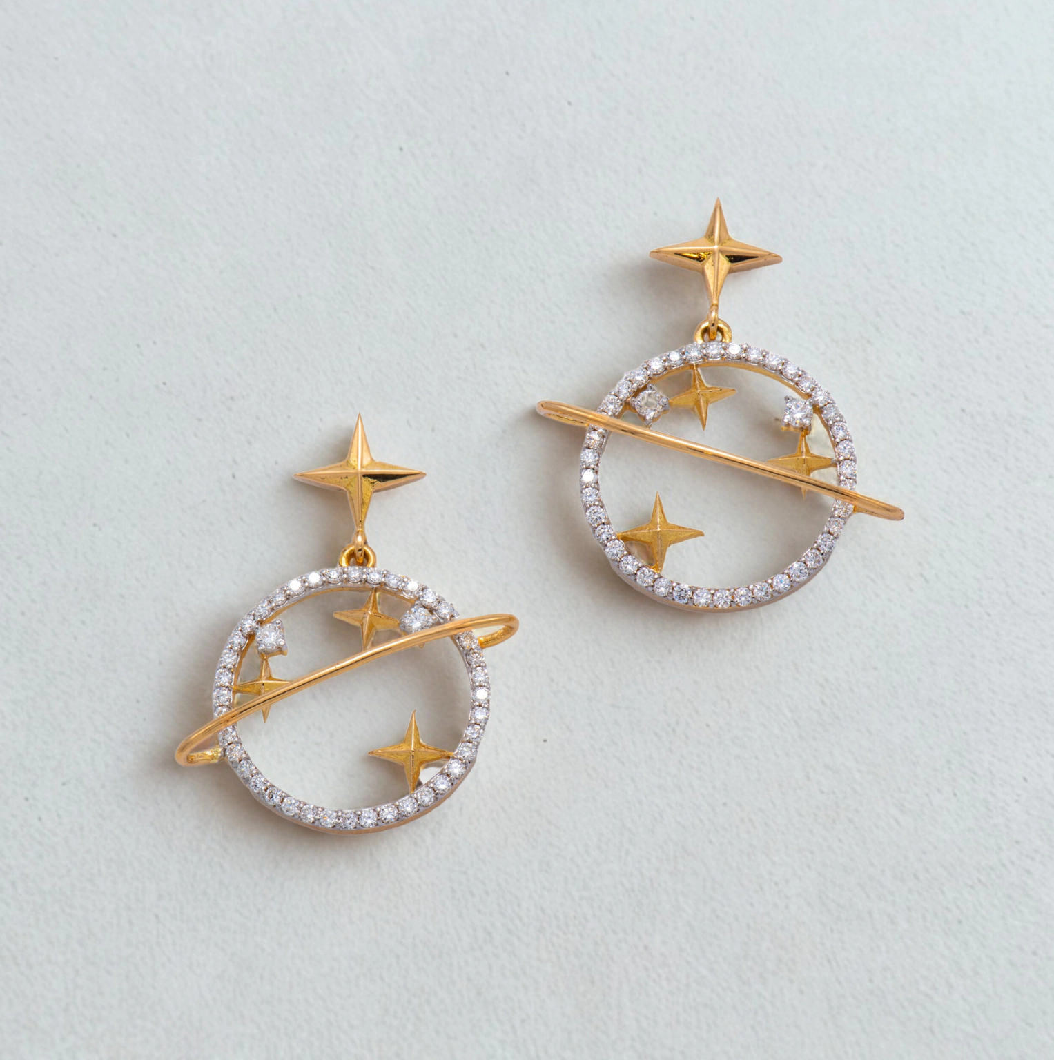 STARLIGHT WALTZ DIAMOND EARRINGS (14K WITH LAB GROWN DIAMONDS)