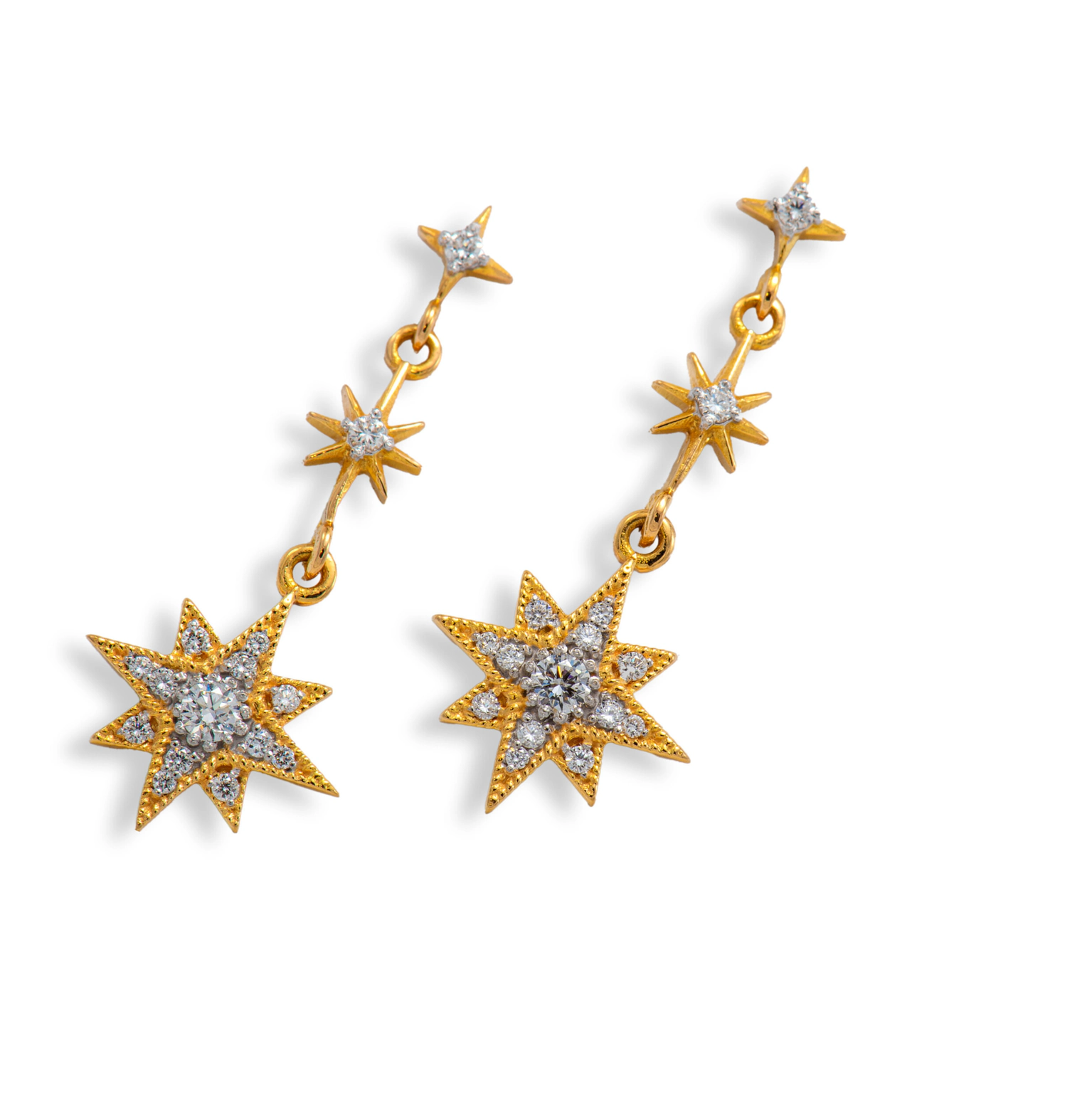 CELESTIAL BEAUTY DIAMOND EARRING(14K WITH LAB GROWN DIAMONDS)