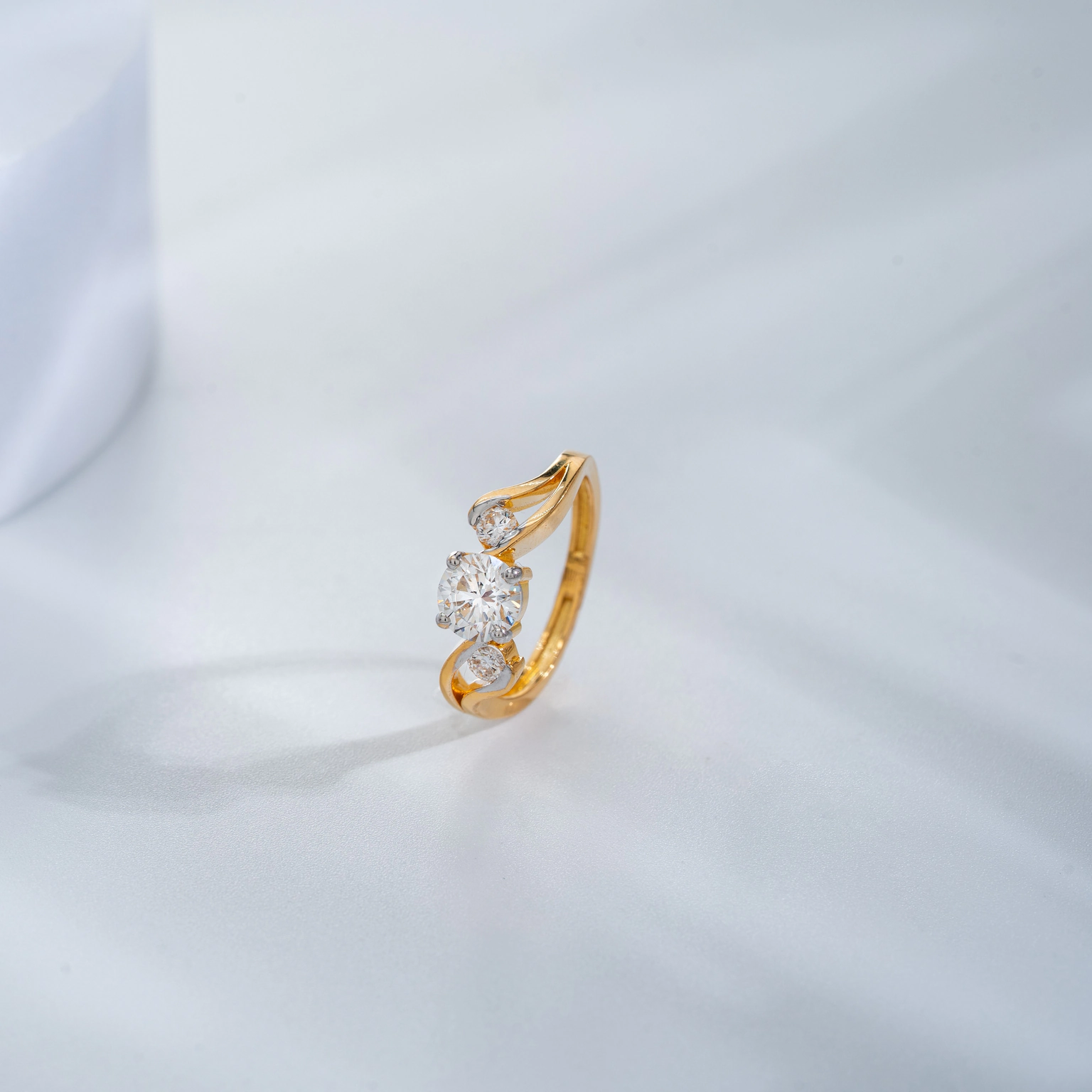 TRIO DIAMOND RING (14K WITH NATURAL DIAMONDS)
