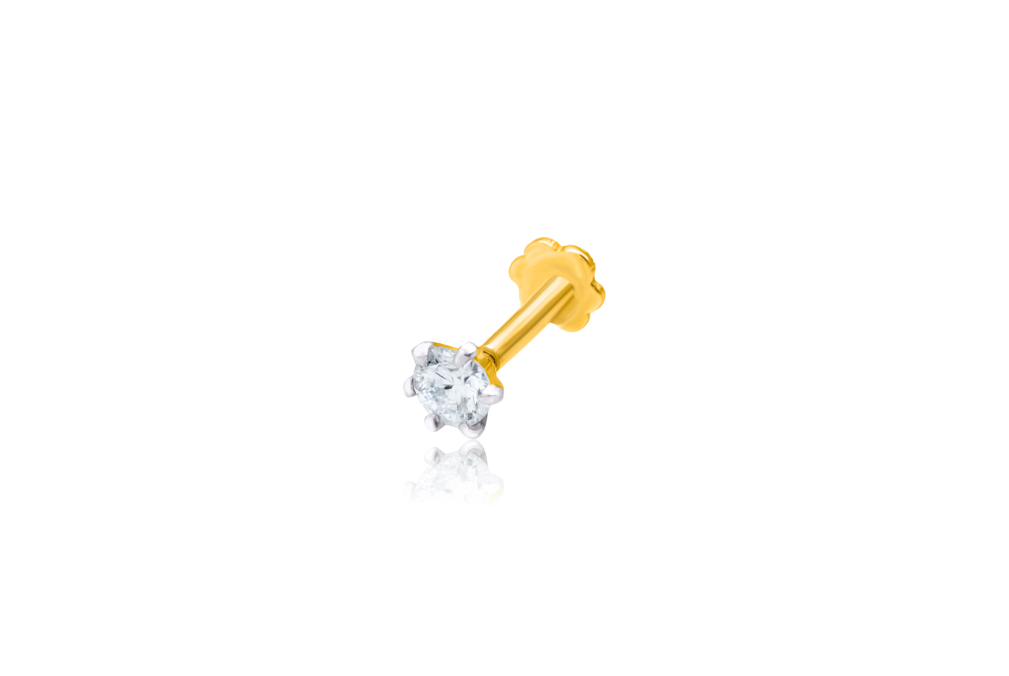 DIAMOND DOT NOSEPIN (18K WITH NATURAL DIAMONDS)