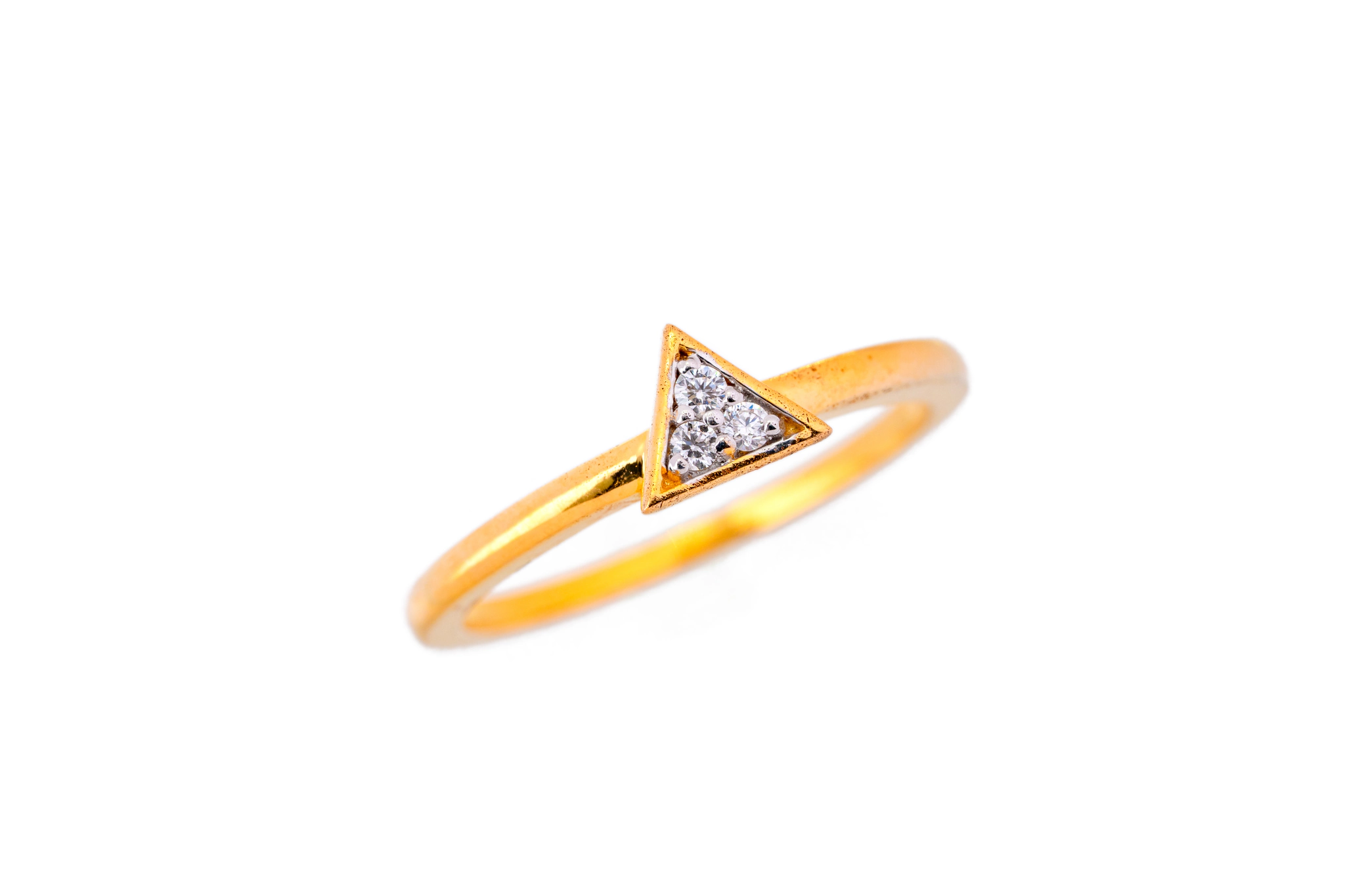 SIMPLE TERNARY (14K WITH NATURAL DIAMONDS)