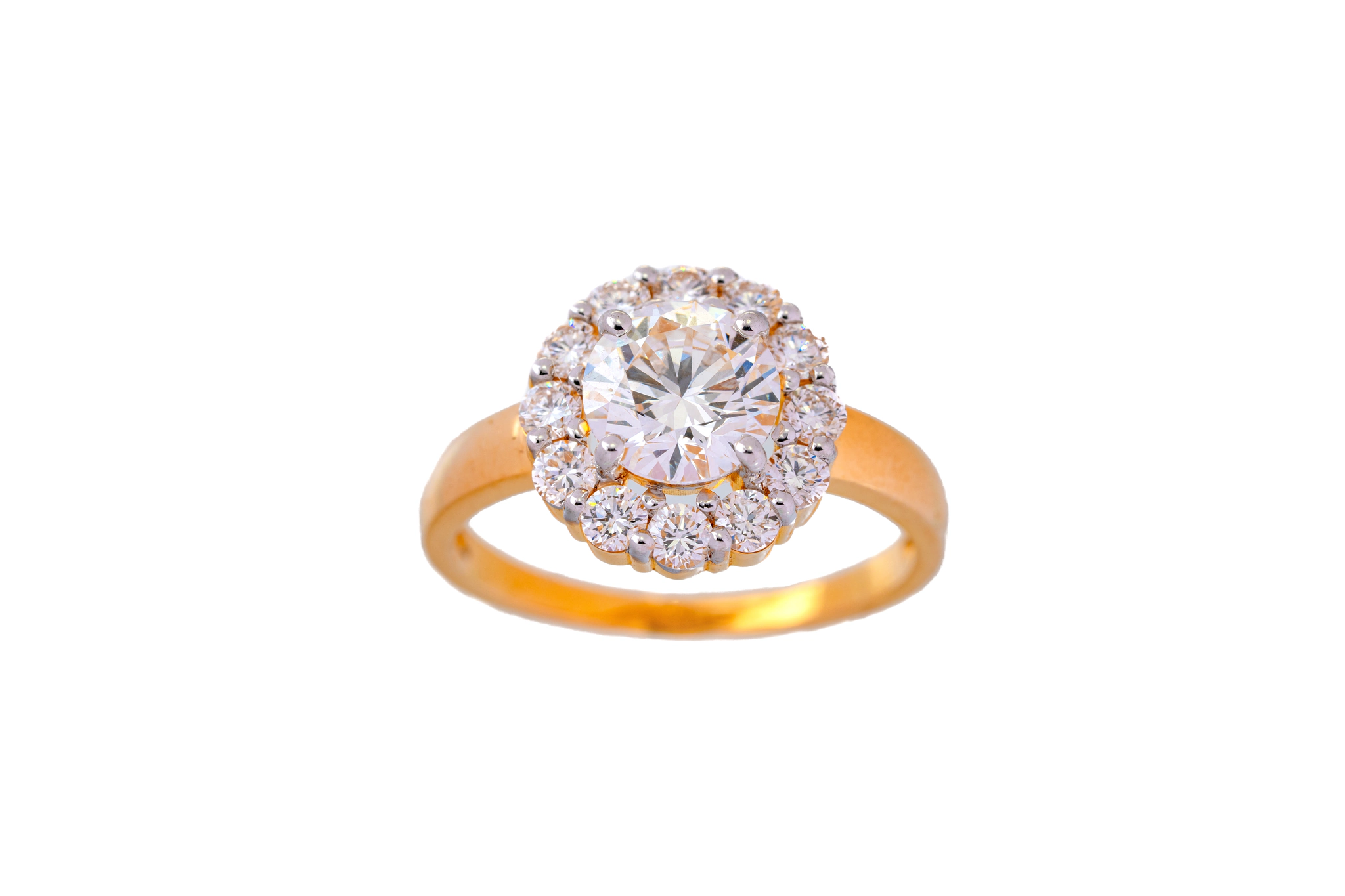 SPARKLING BLOOM RING(18K WITH NATURAL DIAMONDS)