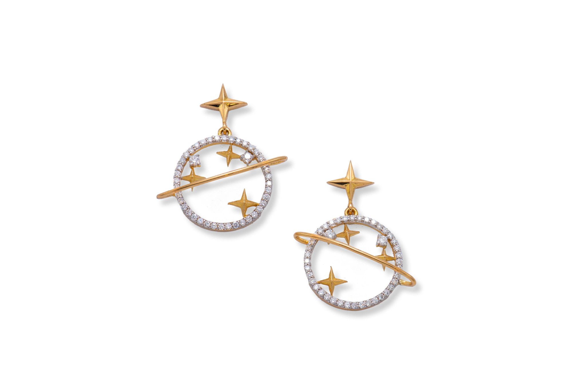 STARLIGHT WALTZ DIAMOND EARRINGS (18K WITH LAB GROWN DIAMONDS)