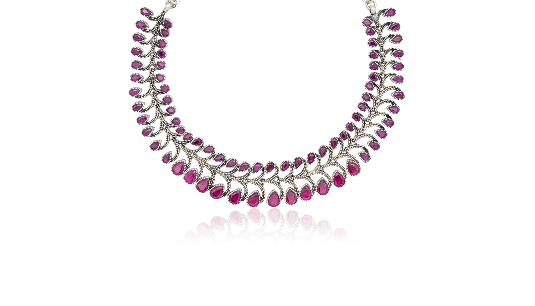 RUBY RED NECKLACE SET