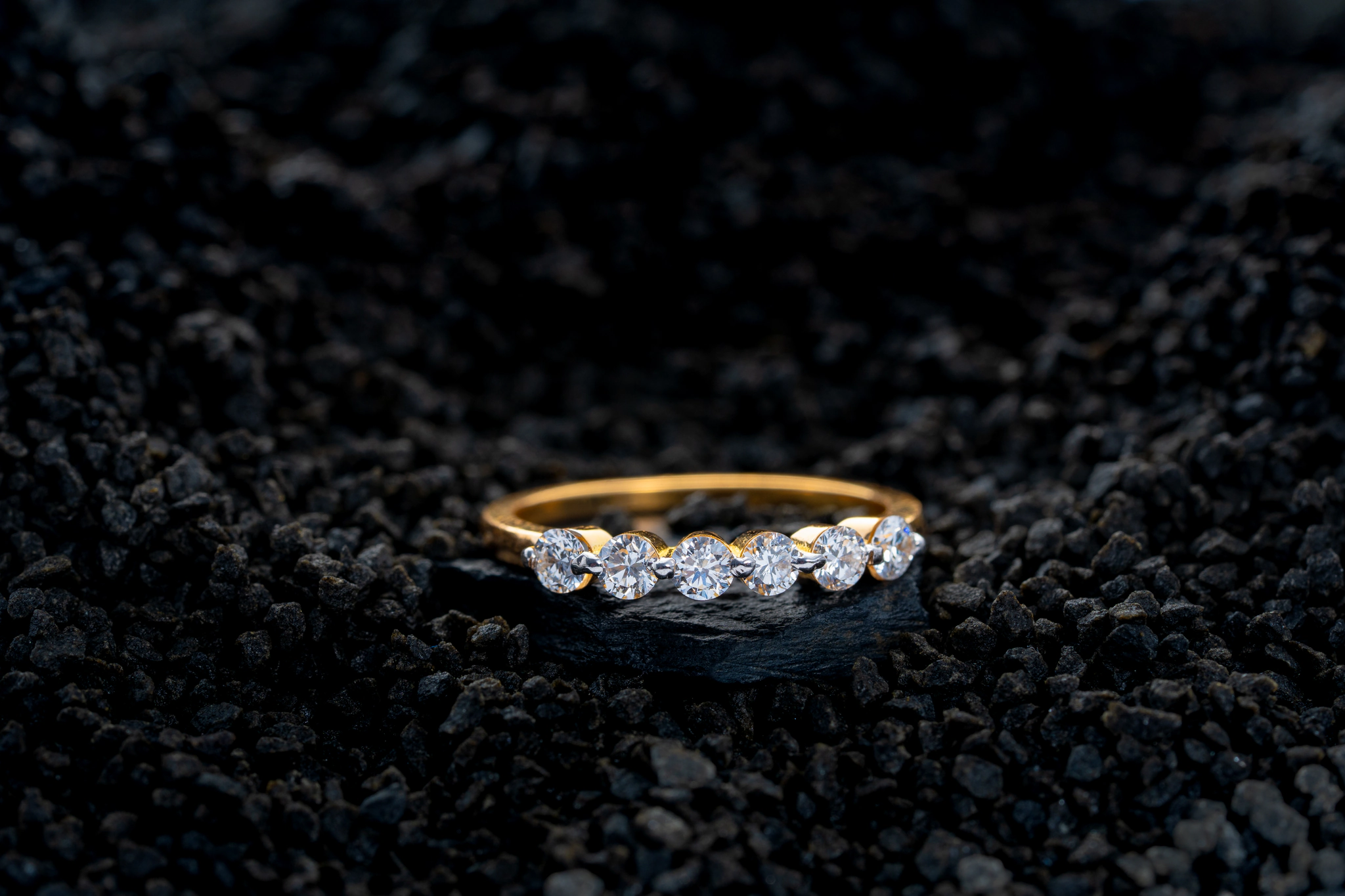 CASCADE DIAMOND RING (14K WITH LAB GROWN DIAMONDS)