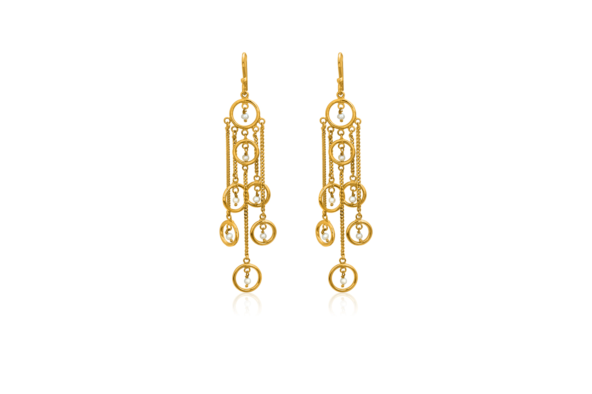 Halo trails silver earrings – handcrafted silver EARRINGS