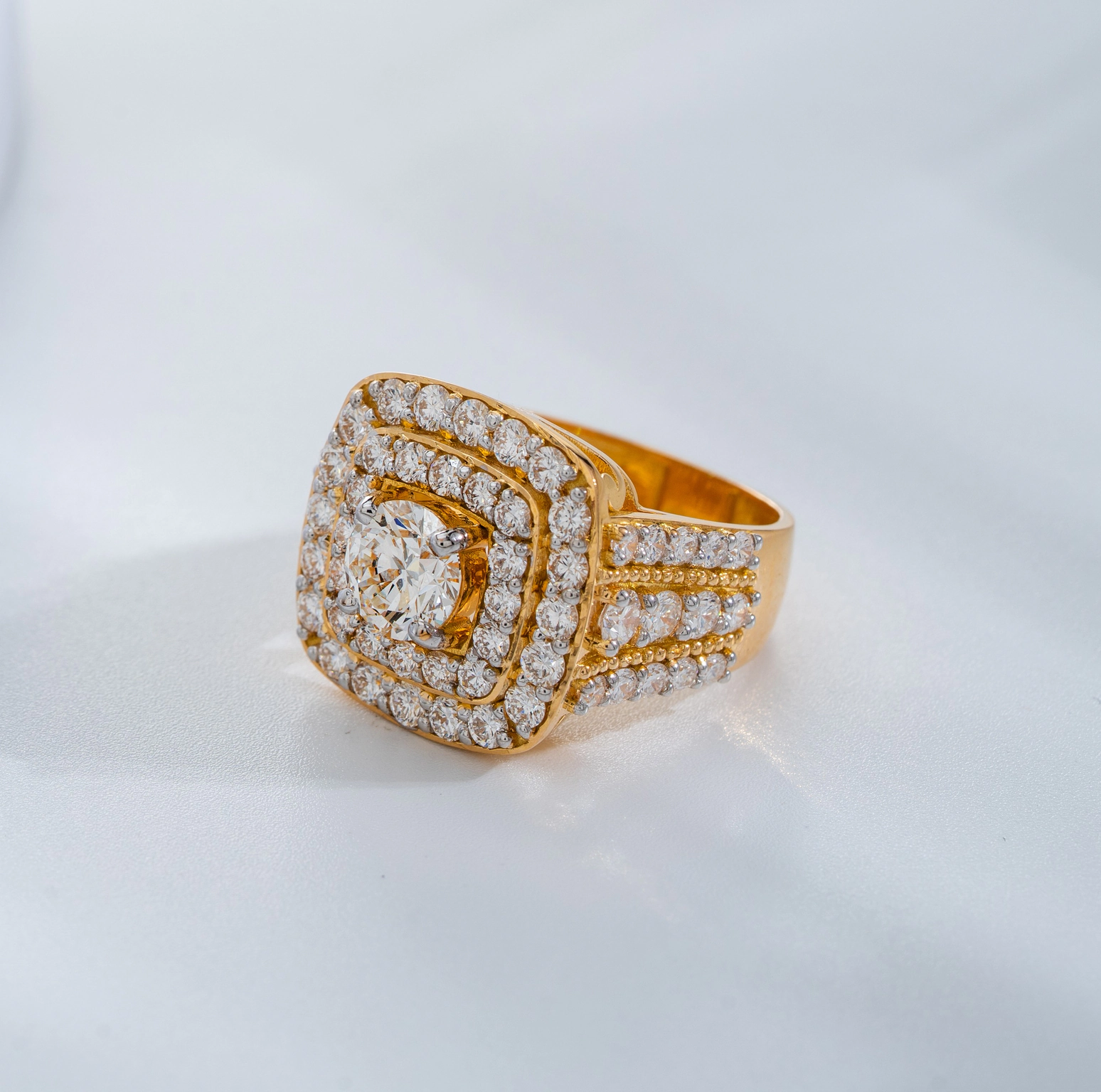 DIAMOND MONARCH RING (14K WITH LAB GROWN DIAMONDS)