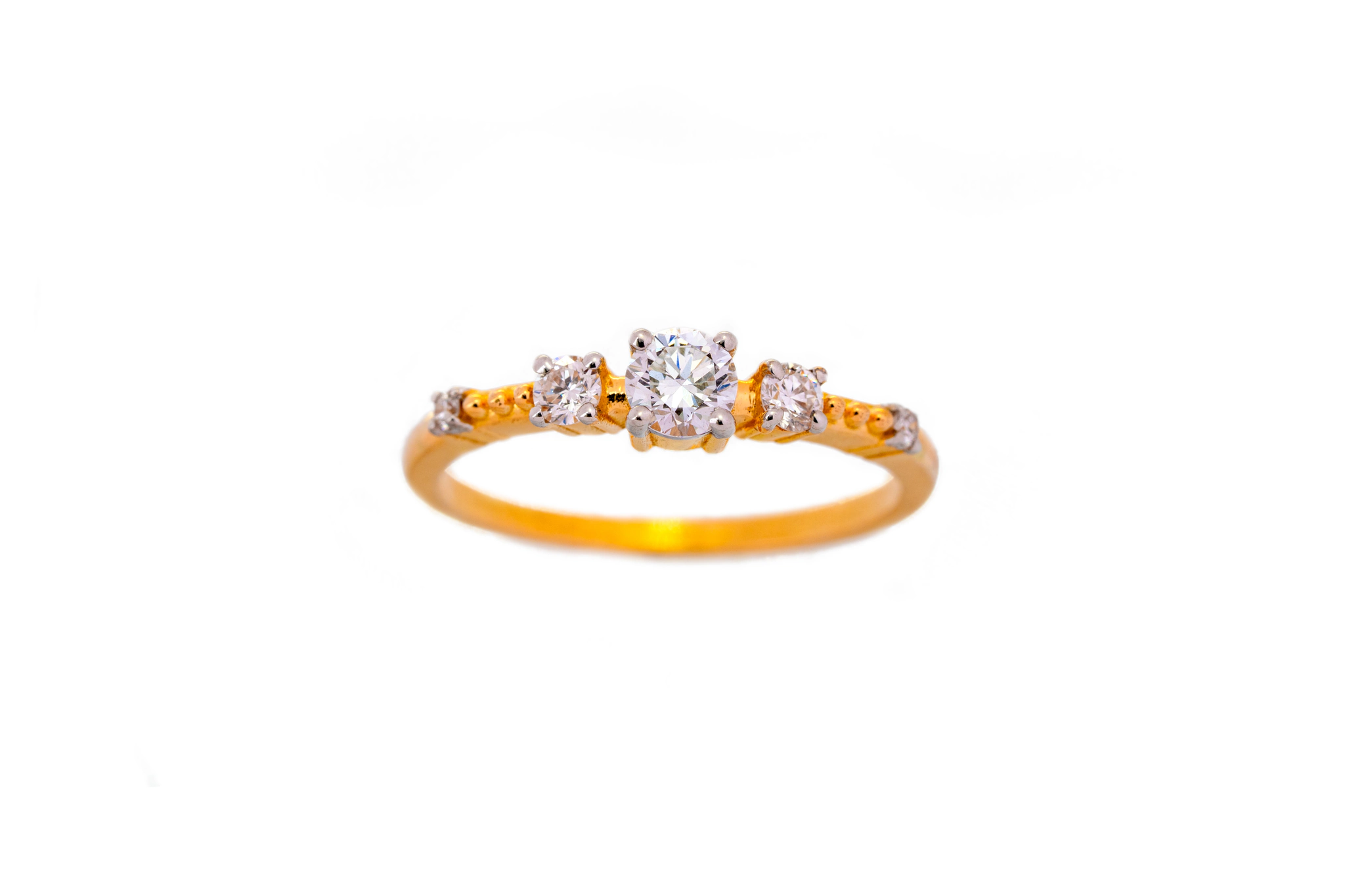 AGELESS DIAMOND RING(14K WITH NATURAL DIAMONDS)