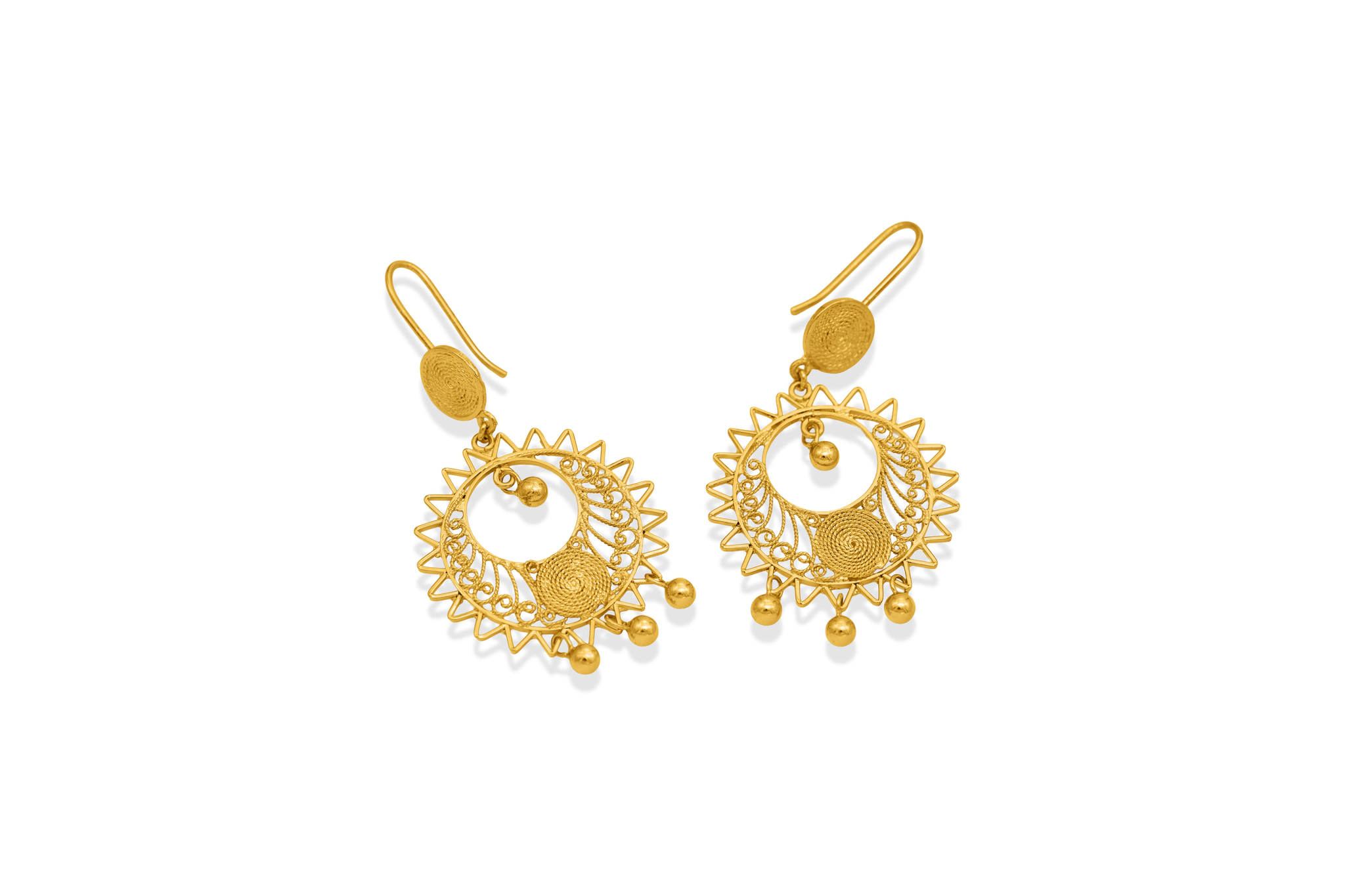 Silver sitara earrings – handcrafted silver EARRINGS