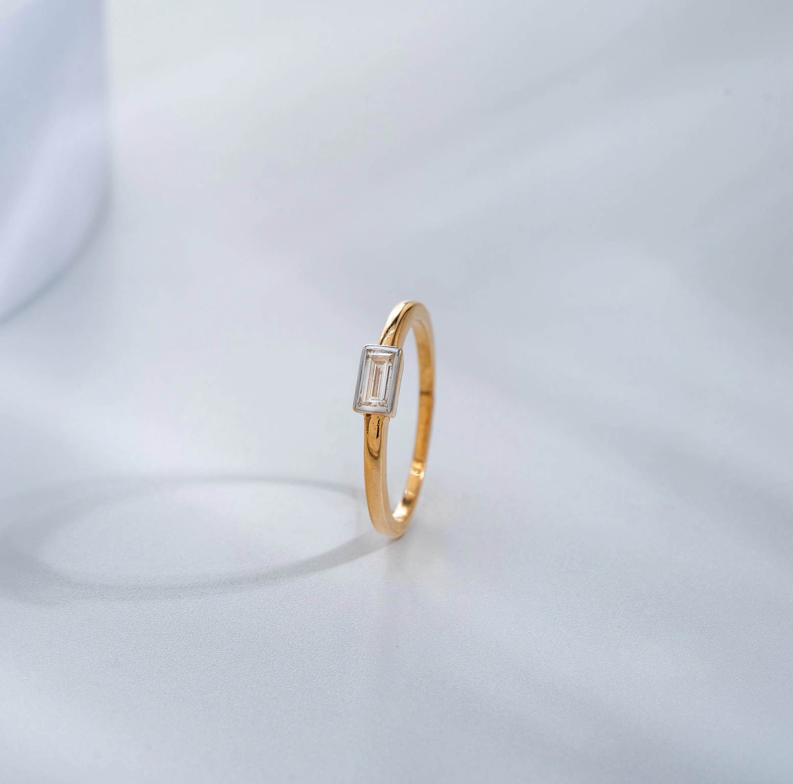 BEAUTIFUL BAGUETTE DIAMOND RING(14K WITH LAB GROWN DIAMONDS)