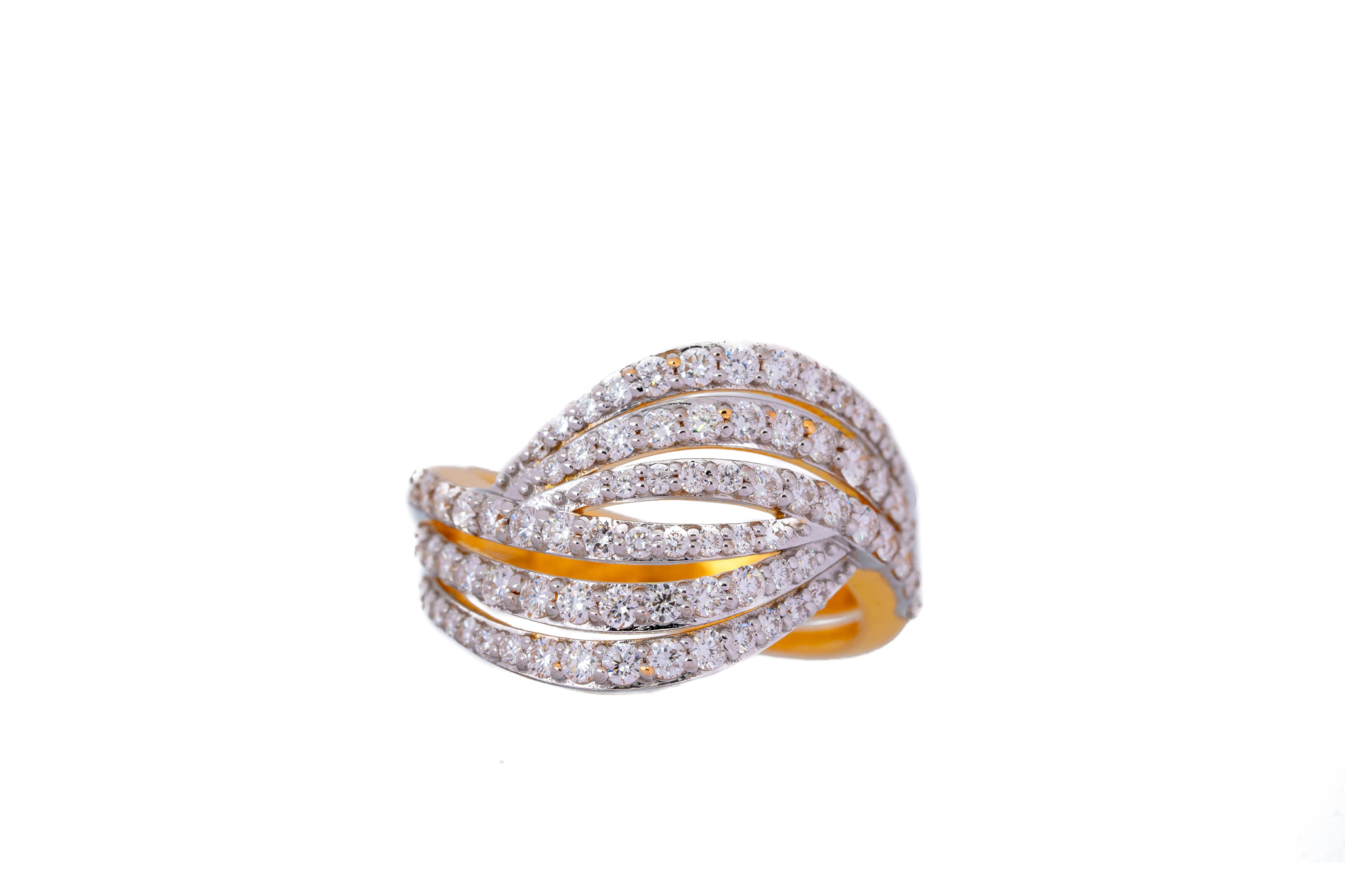 BEDAZZLED DIAMOND RING(18K WITH NATURAL DIAMONDS)