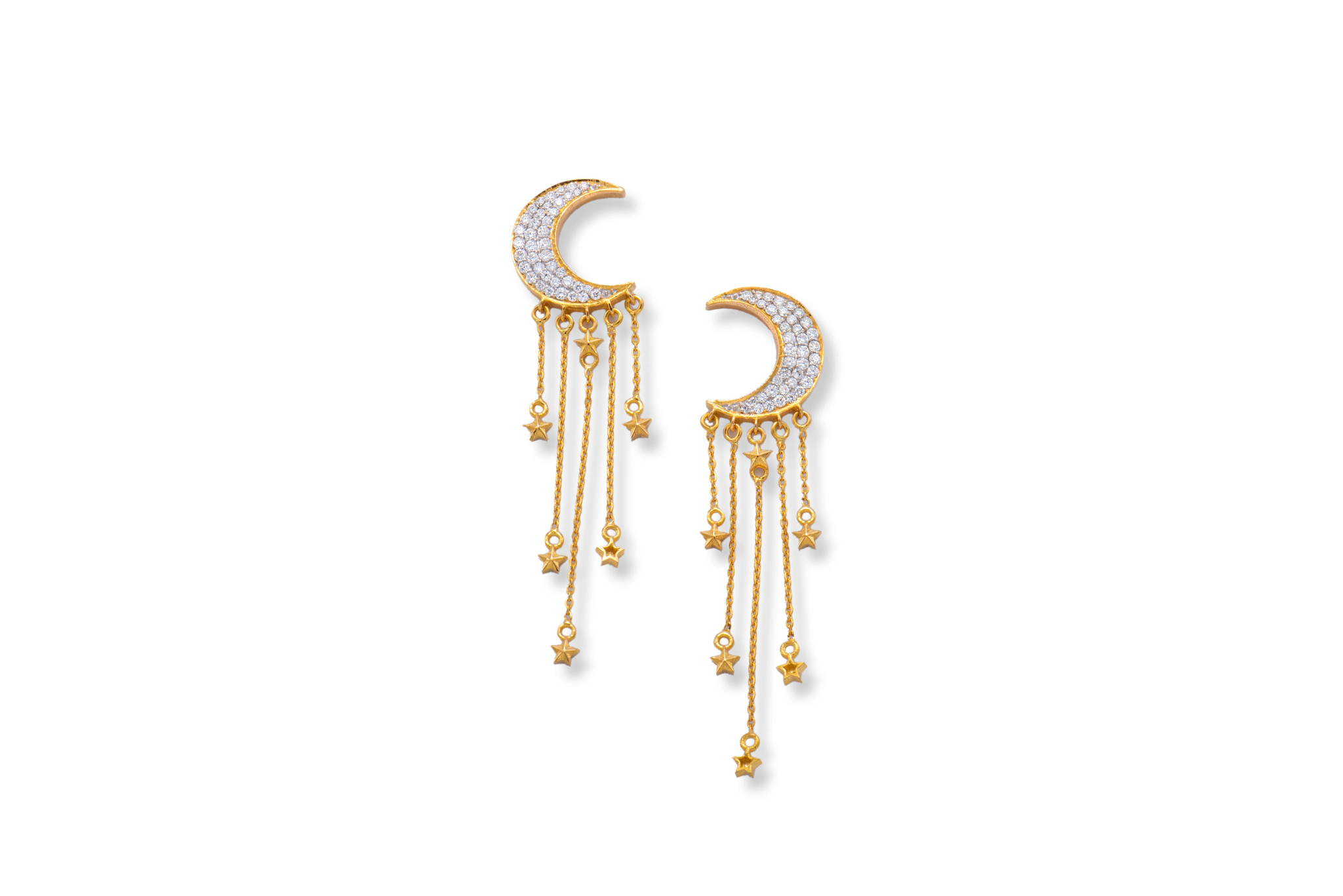 DIAMOND CELESTIAL EARRINGS (18K WITH LAB GROWN DIAMONDS)