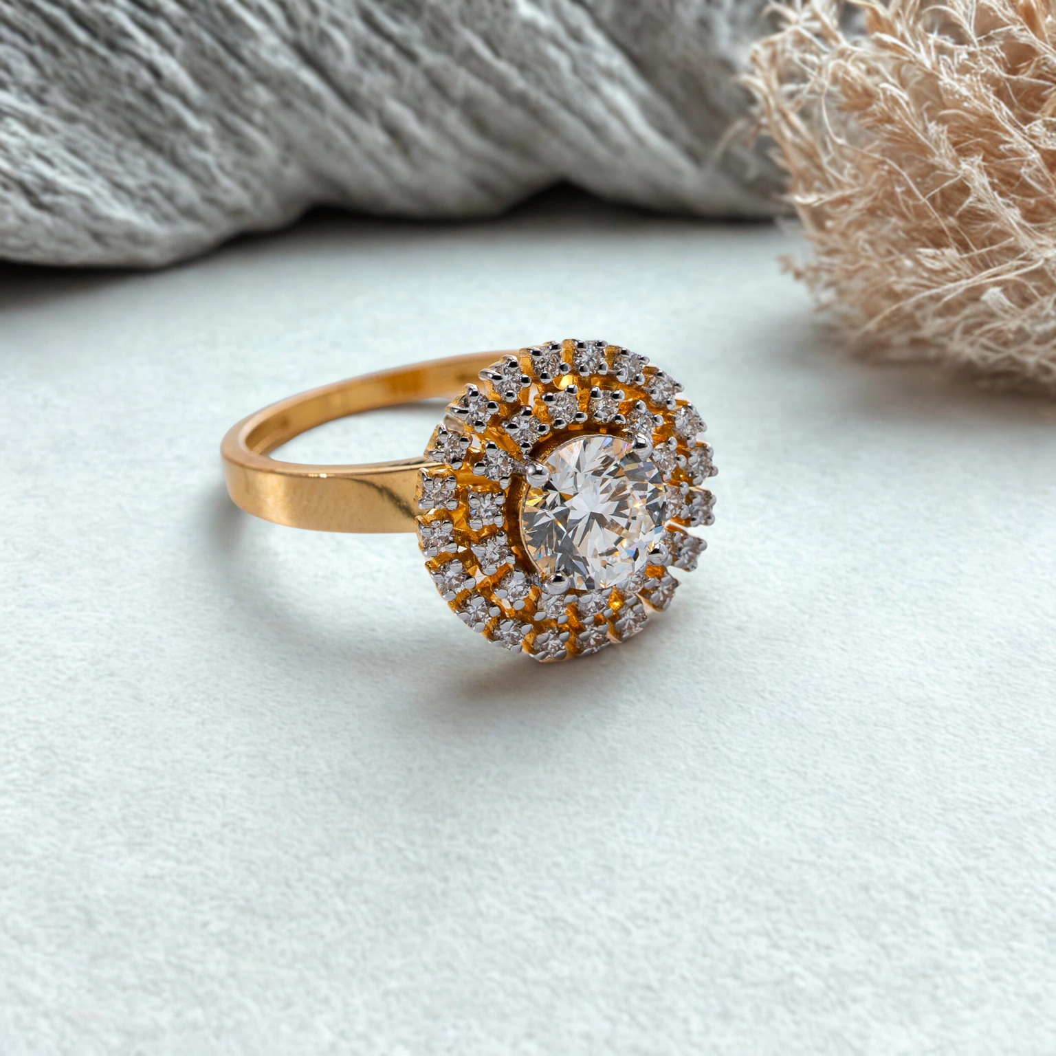 DIAMOND FLORAL DELIGHT (14K WITH NATURAL DIAMONDS)