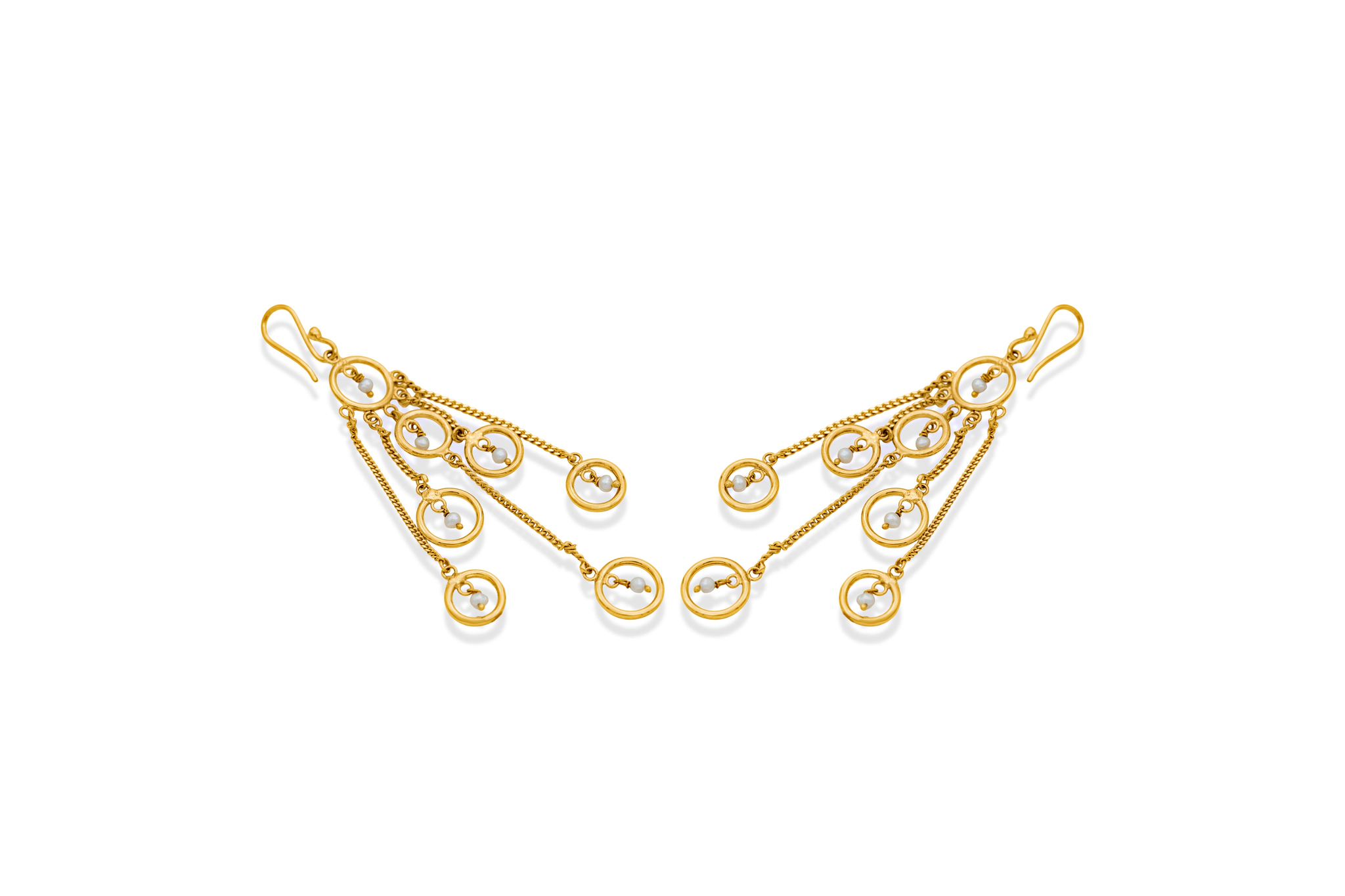 HALO TRAILS SILVER EARRINGS