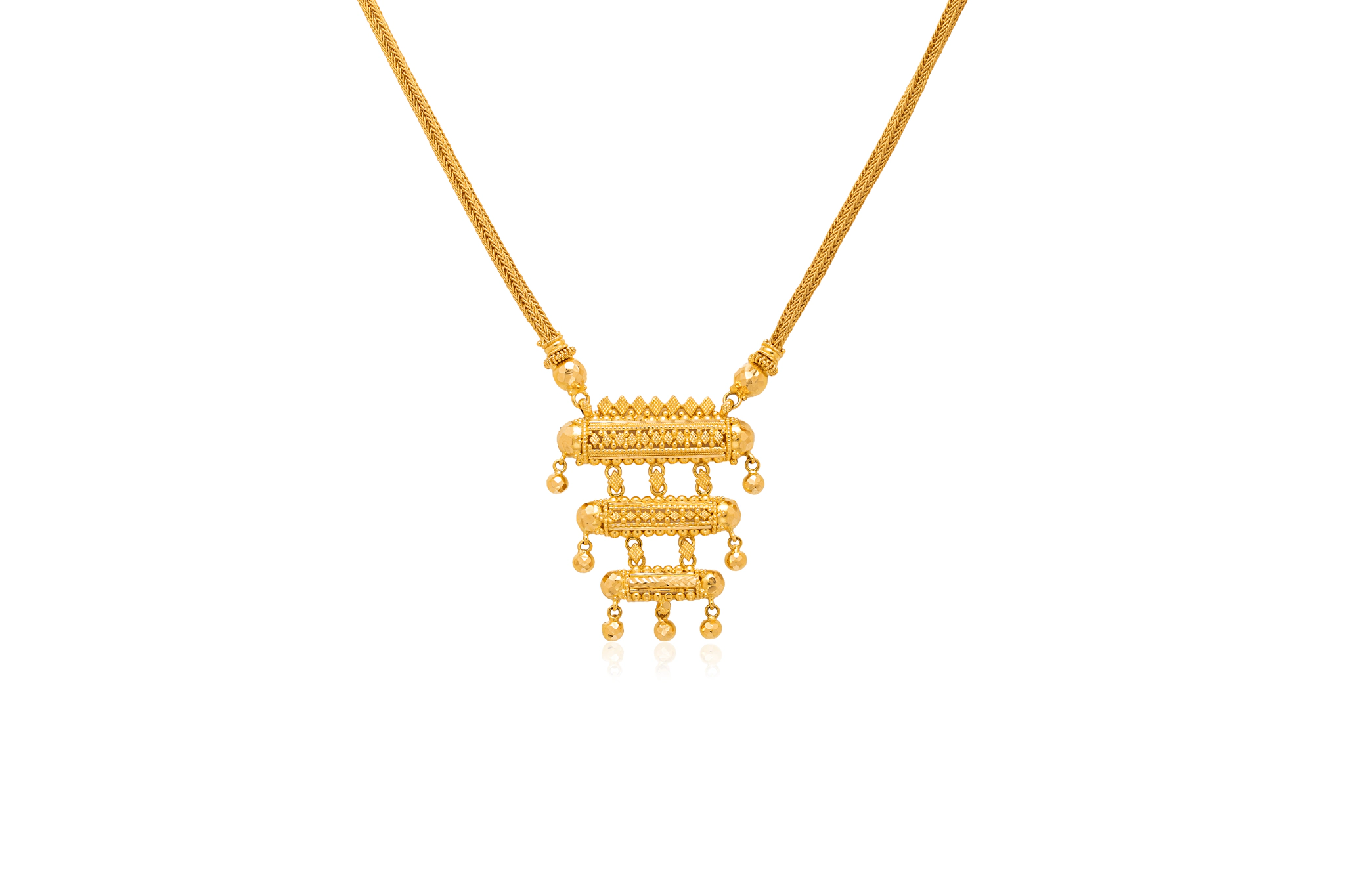 GOLD TEMPLE TIERS NECKLACE