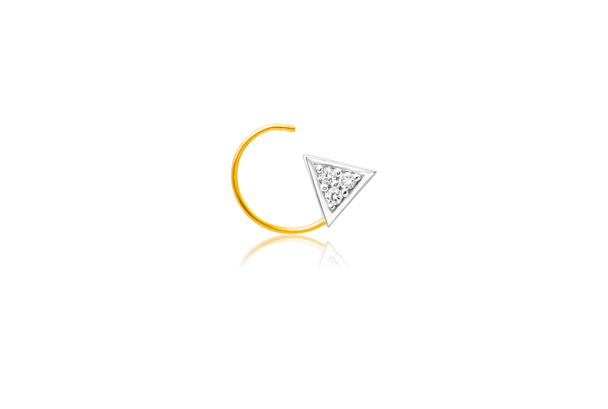 DIAMOND PRISM NOSEPIN (18K WITH NATURAL DIAMONDS)