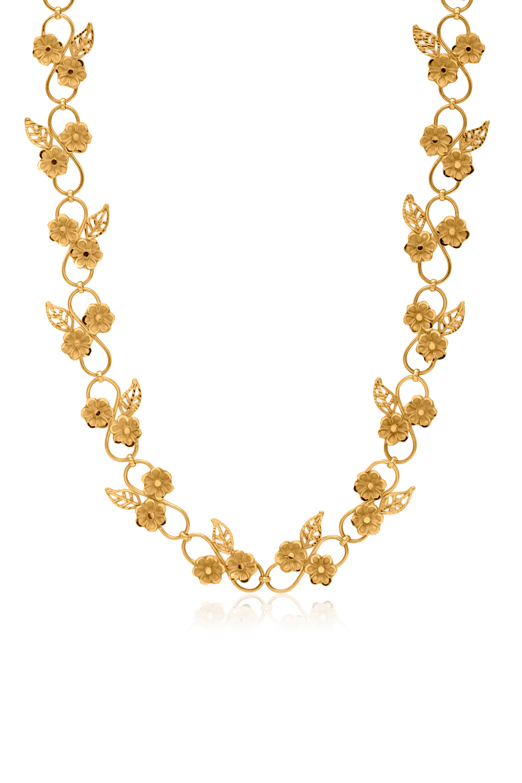 GOLD FLOWER NECKLACE