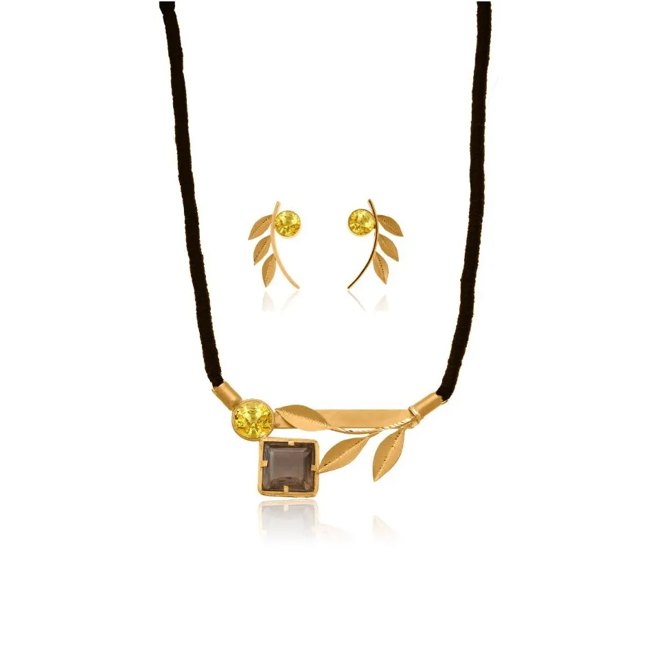 GOLDEN VINE NECKLACE SET