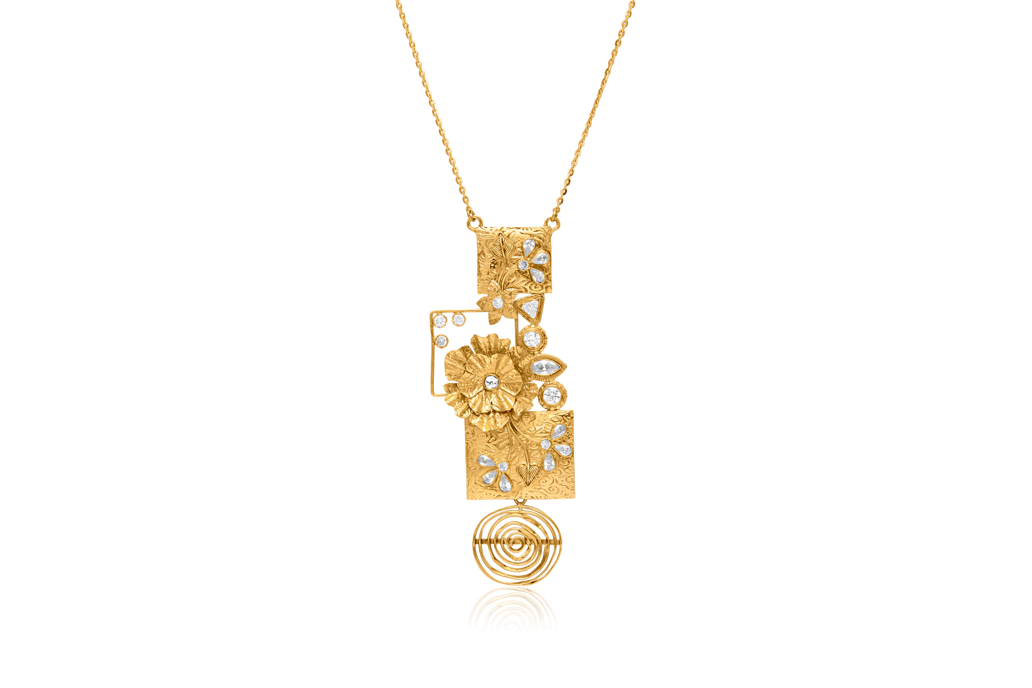 ENCHANTED LAYERS 22K GOLD NECKLACE