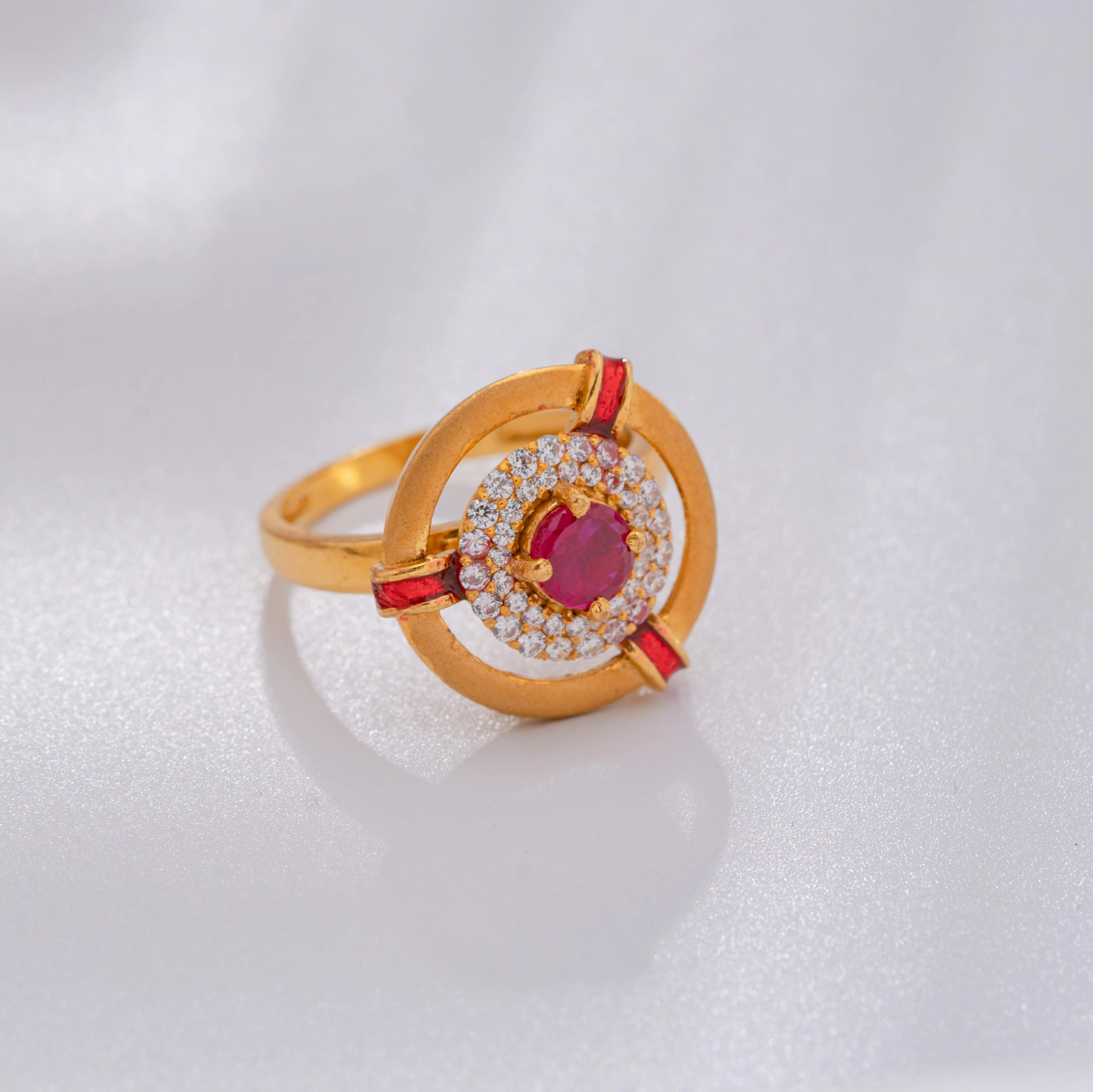 Radiant Spark Gold Ring
