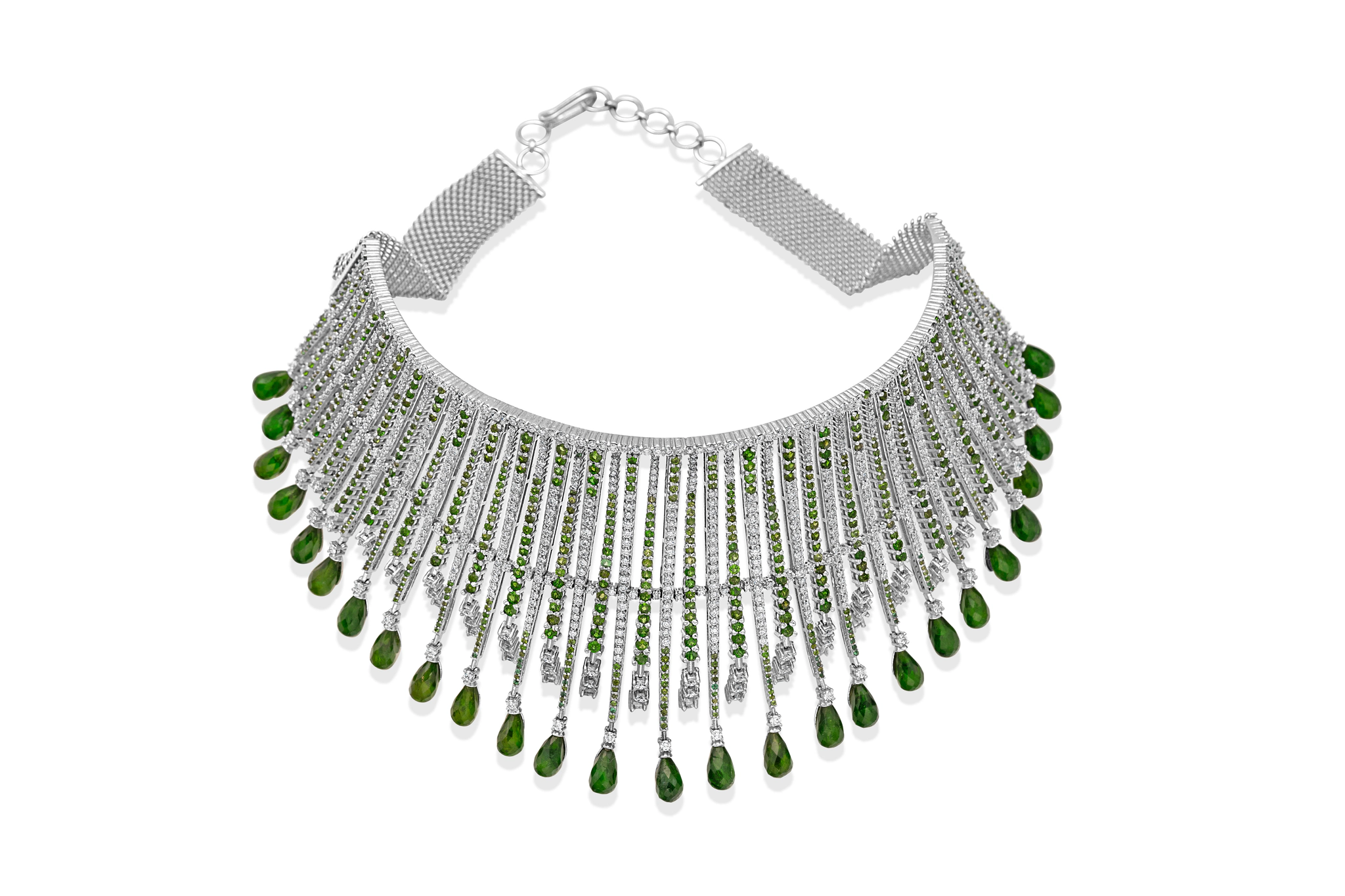 ELEGANT DIAMOND NECKLACE (18K WITH NATURAL DIAMONDS)