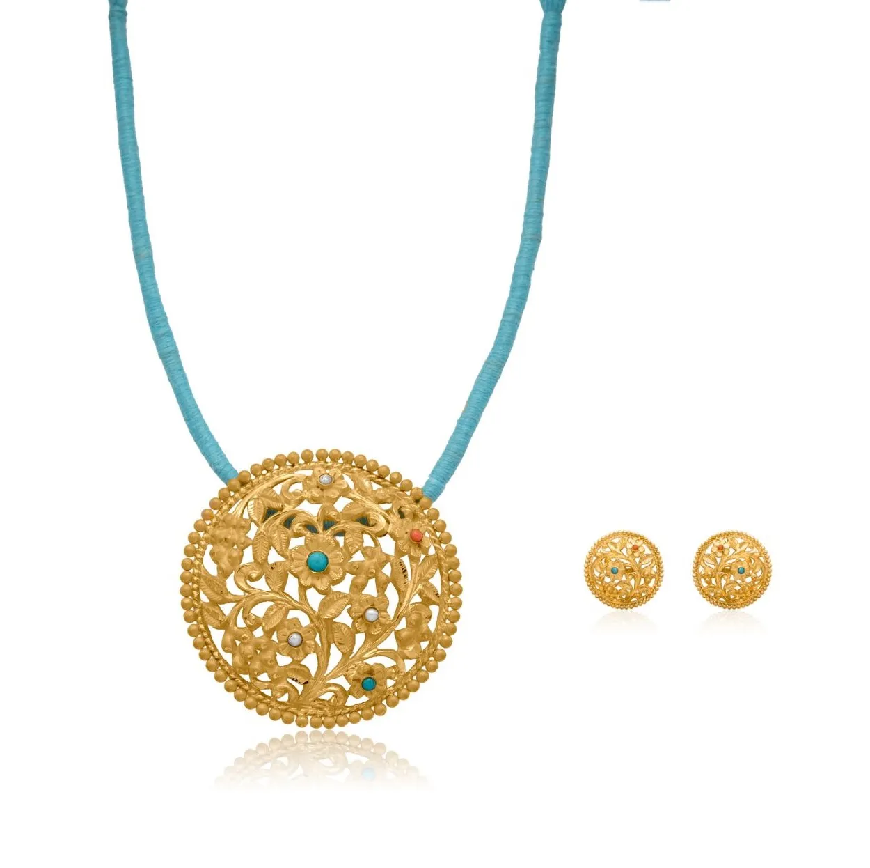 Neelphool Gold Pendant Set