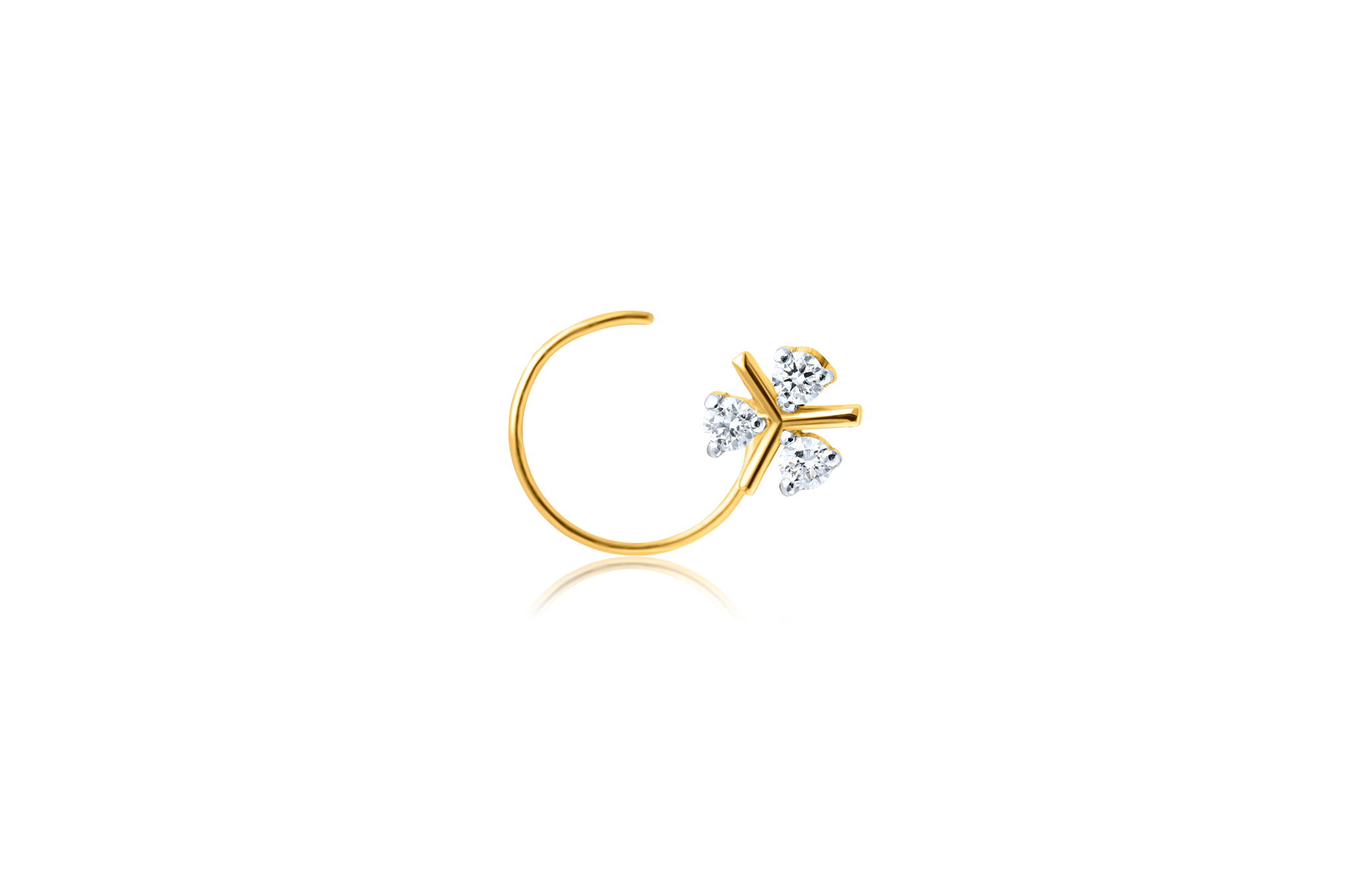 DIAMOND PETAL NOSEPIN (18K WITH NATURAL DIAMONDS)