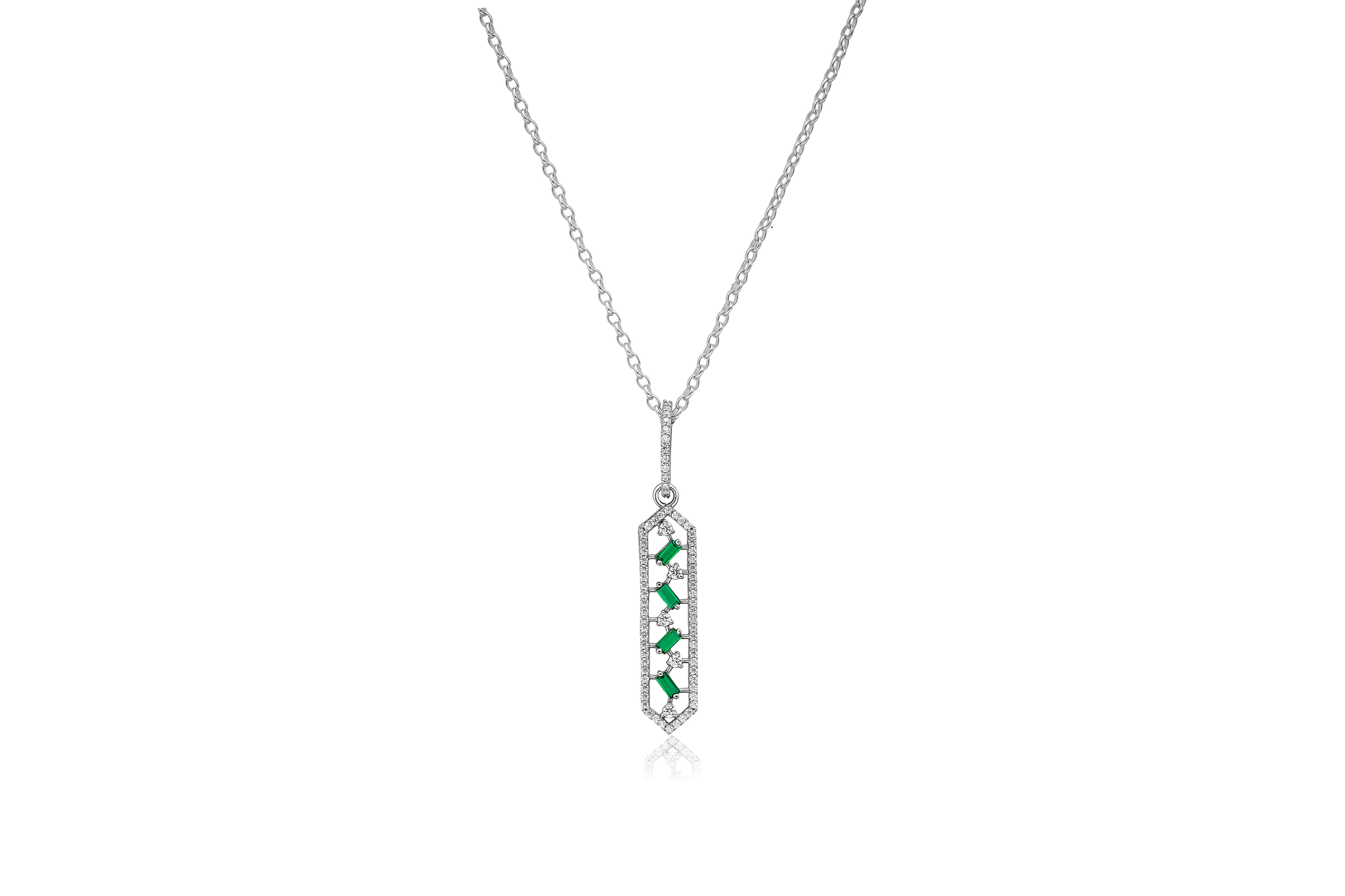 EVERGREEN DIAMOND PENDANT (18K WITH NATURAL DIAMONDS)