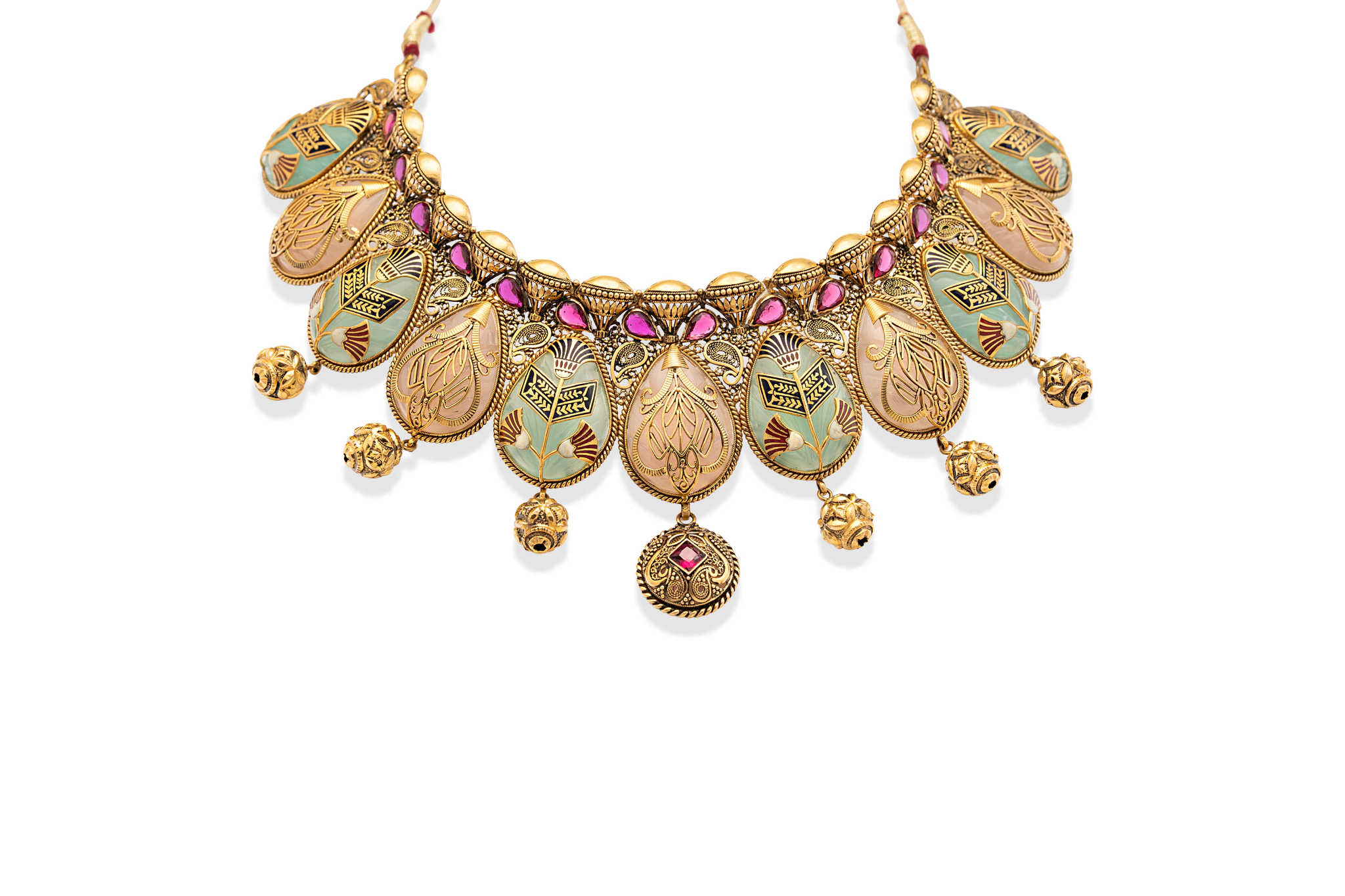 HEIRLOOM GOLD AND QUARTZ NECKLACE