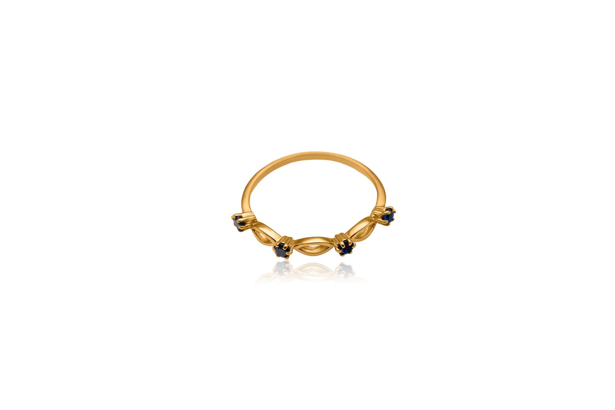 14K GOLD SPARKLING BAND RING
