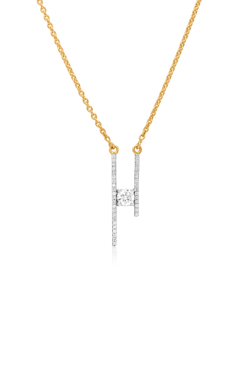 MINIMALIST DIAMOND PENDANT (18K WITH NATURAL DIAMONDS)