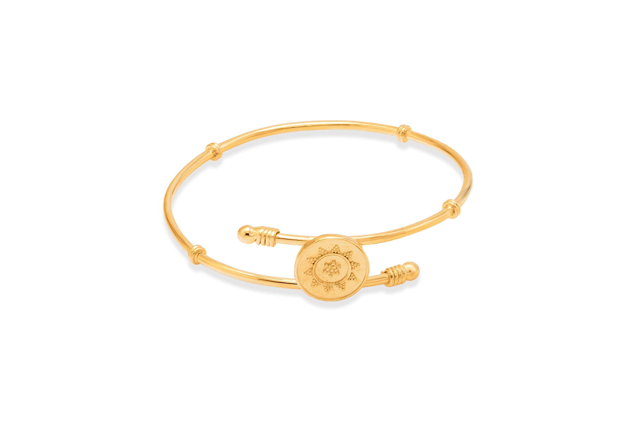 MANDALA GRACE SILVER BANGLE