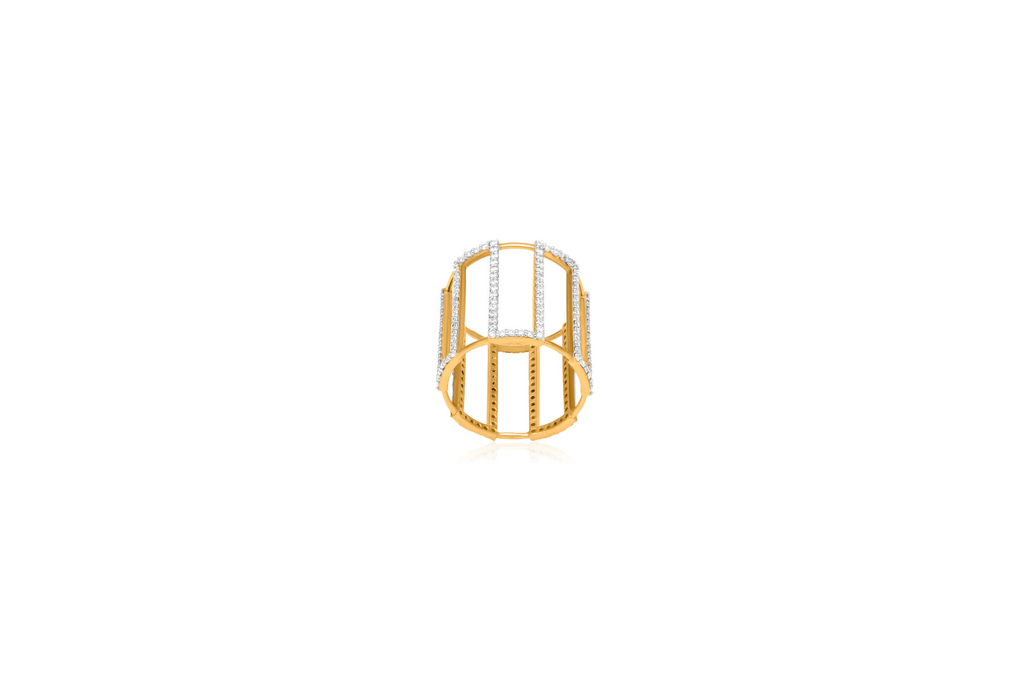 DIAMOND CAGE RING (14K WITH LAB GROWN DIAMONDS)