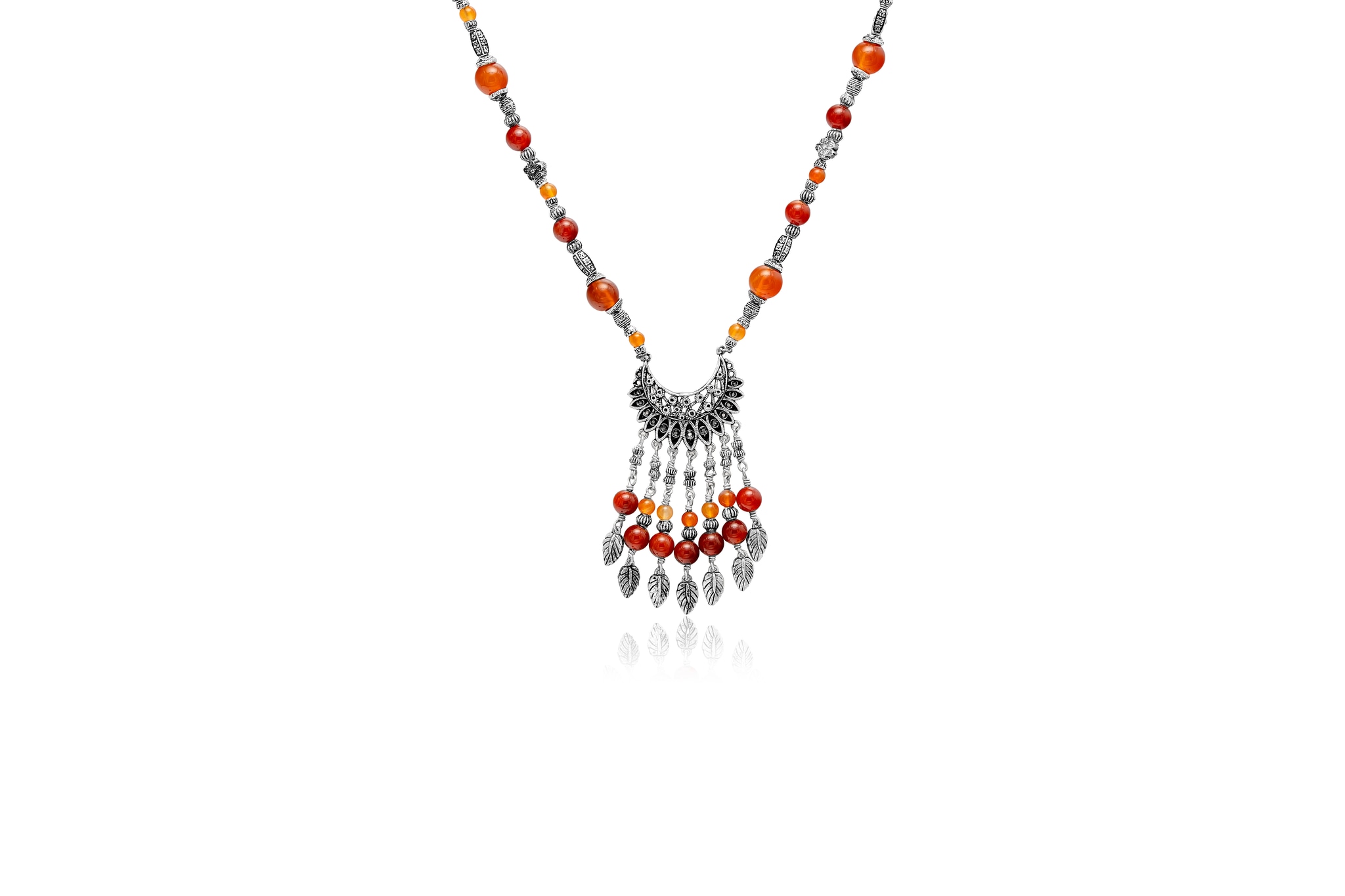 ARANYA CHARM SILVER NECKLACE