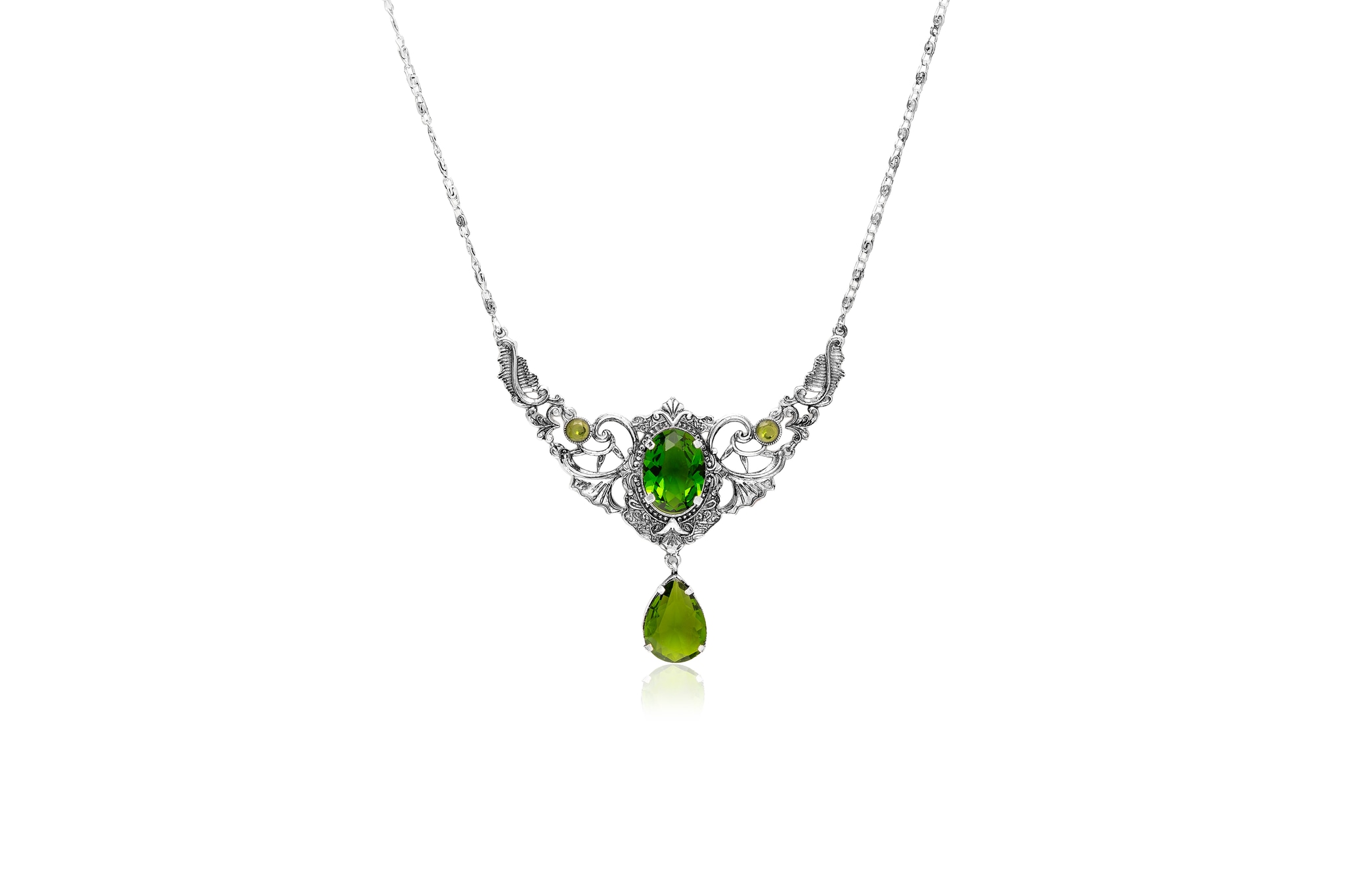 TRIBAL EMBER SILVER NECKLACE