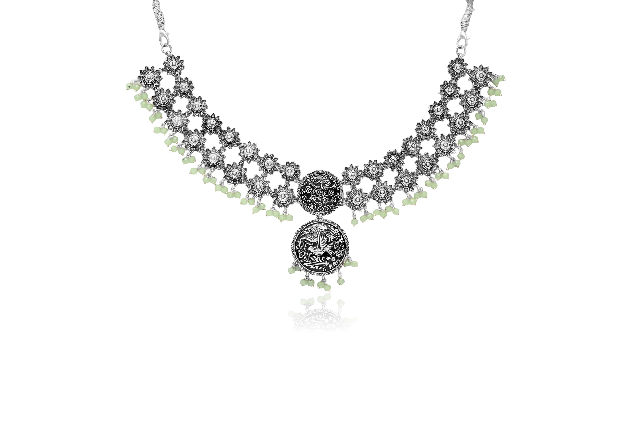 NATURE'S ECHO SILVER NECKLACE