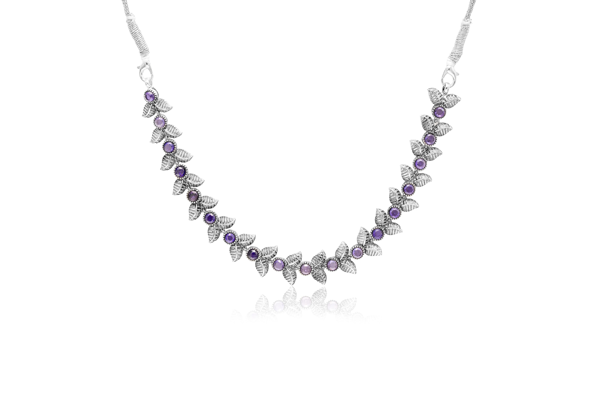 FOREST WHISPER SILVER NECKLACE SET