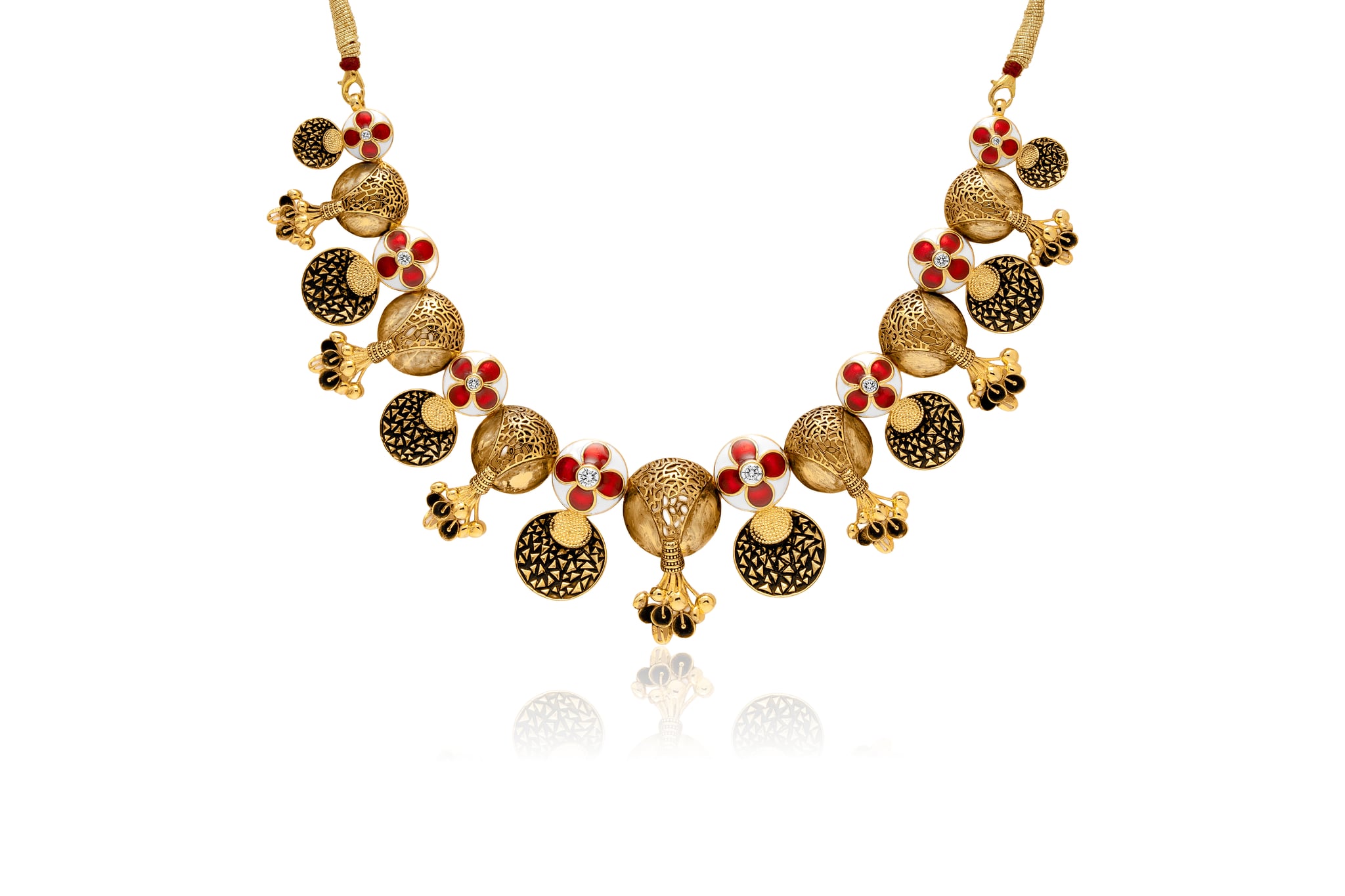 ARTISAN'S BLOOM GOLD NECKLACE SET