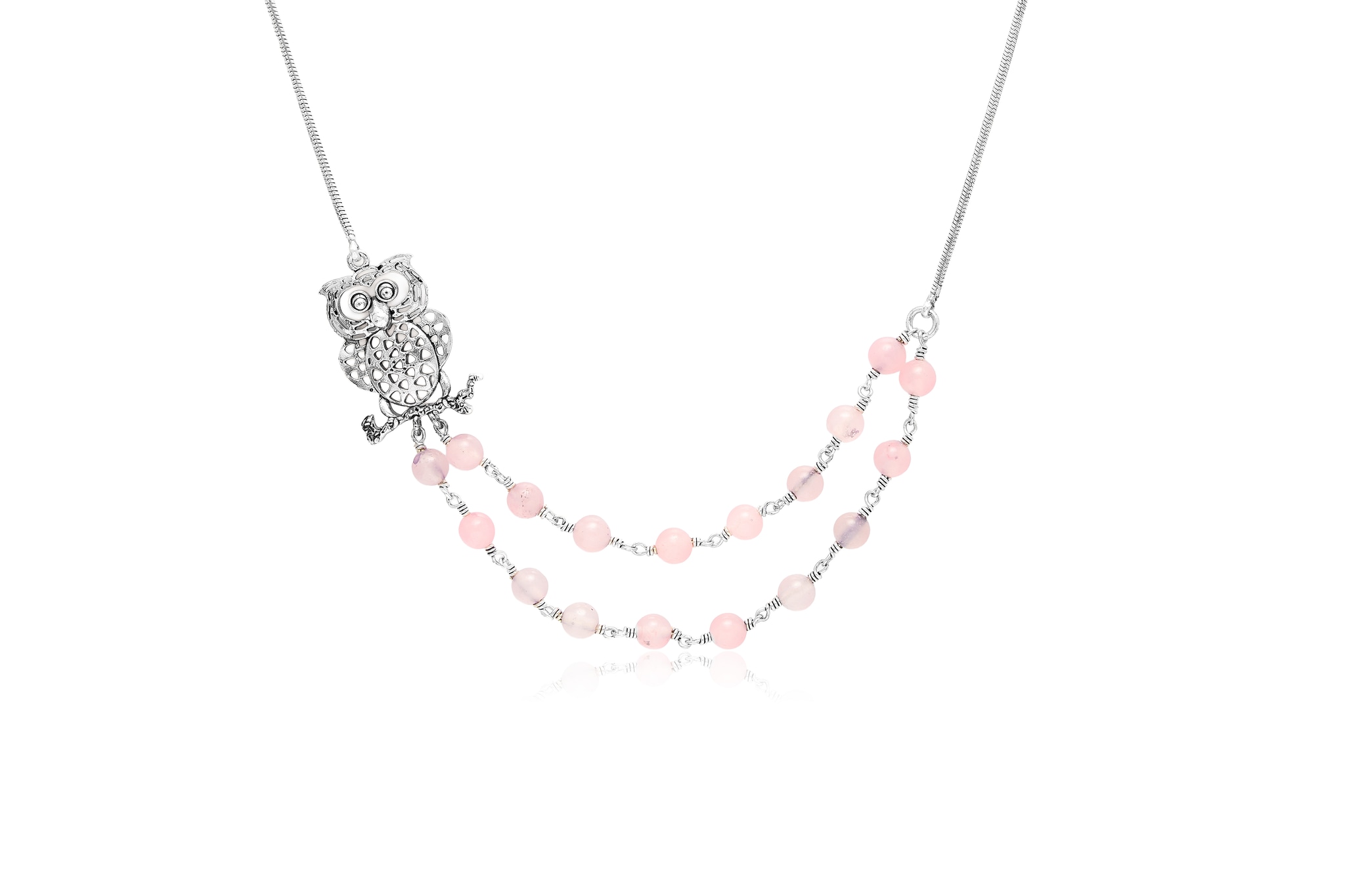 WISE CHARM SILVER NECKLACE