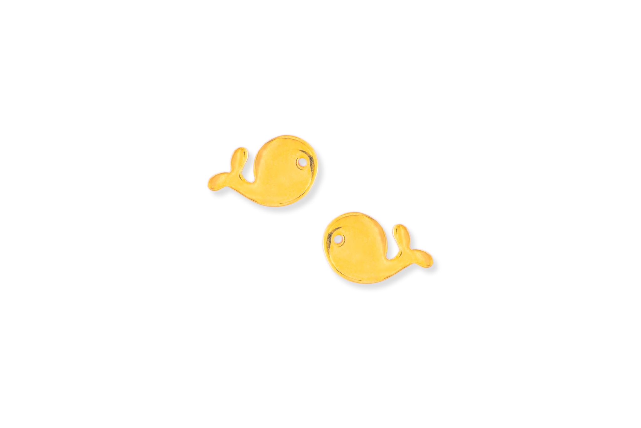 LITTLE WHALE GOLD STUDS