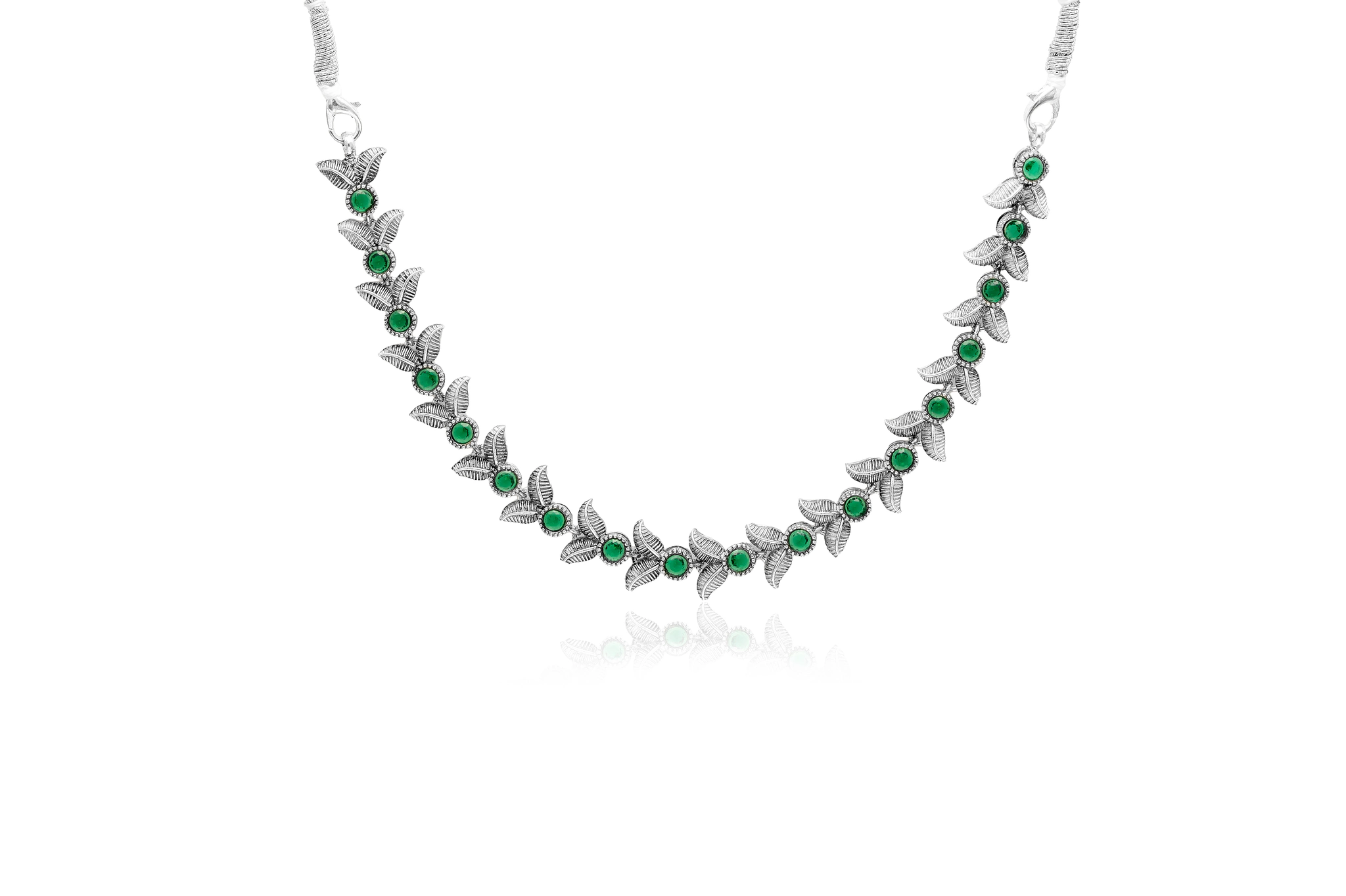 FOREST  WHISPER SILVER NECKLACE SET