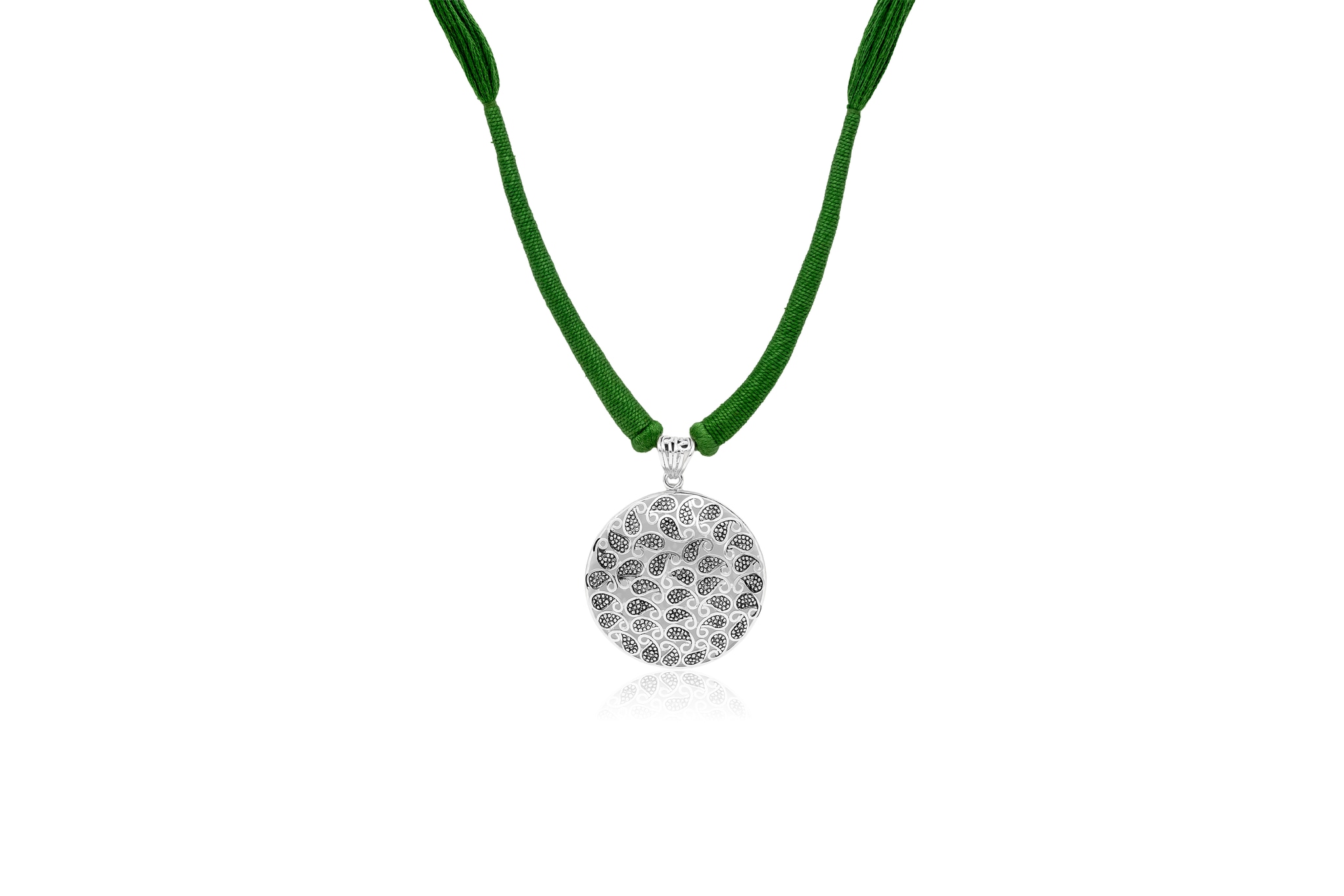 92.5 SILVER PAISLEY PENDANT