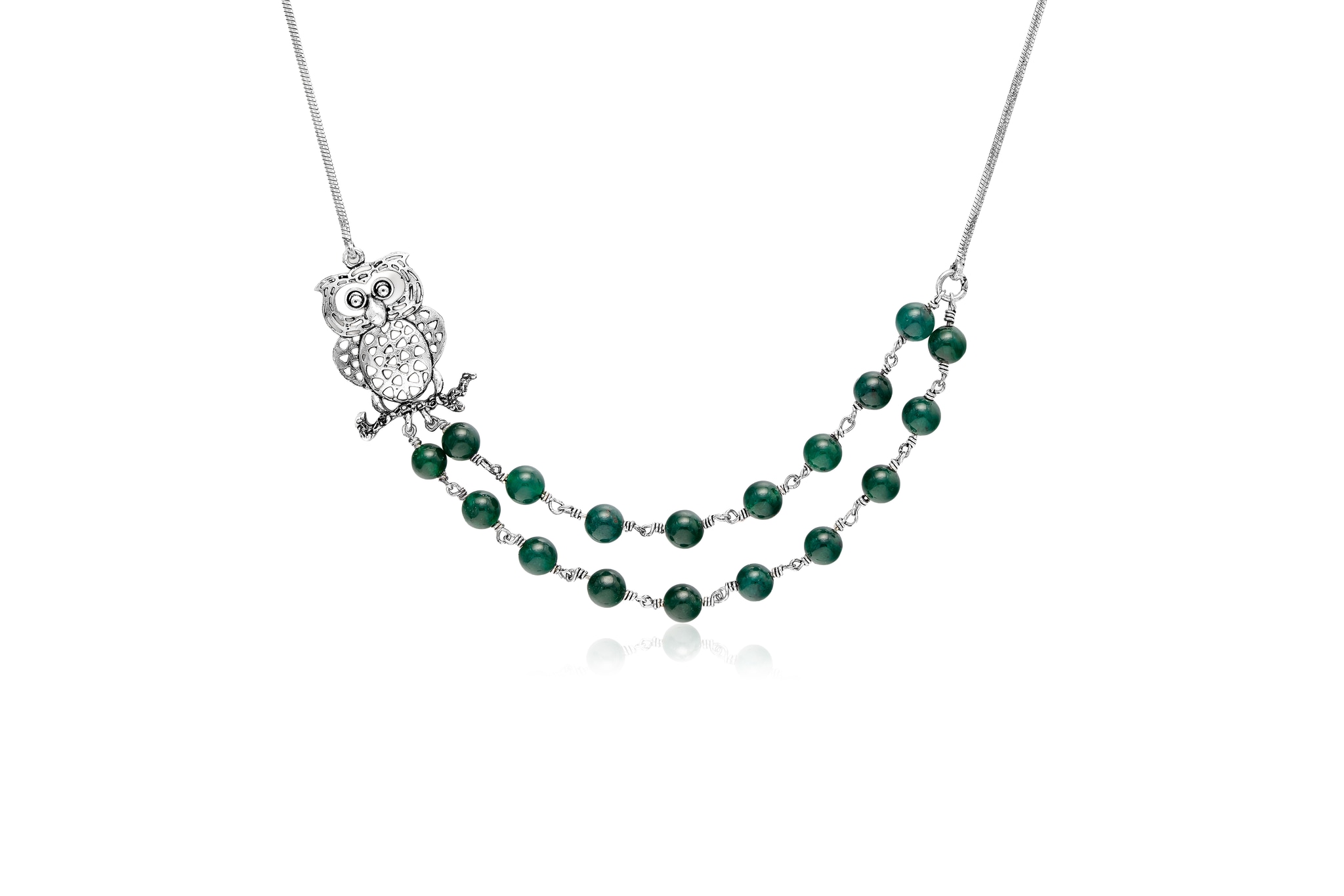 WISE CHARM SILVER NECKLACE