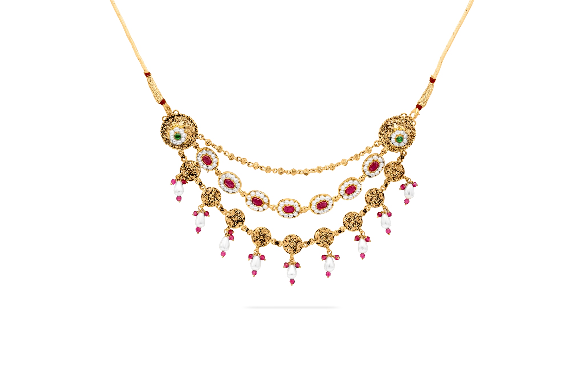 AMRAPALI BLOOM GOLD NECKLACE