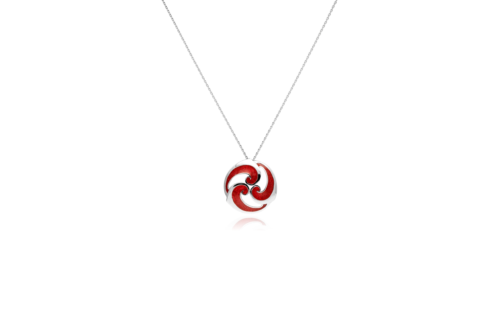 SILVER TRISKELION PENDANT SET